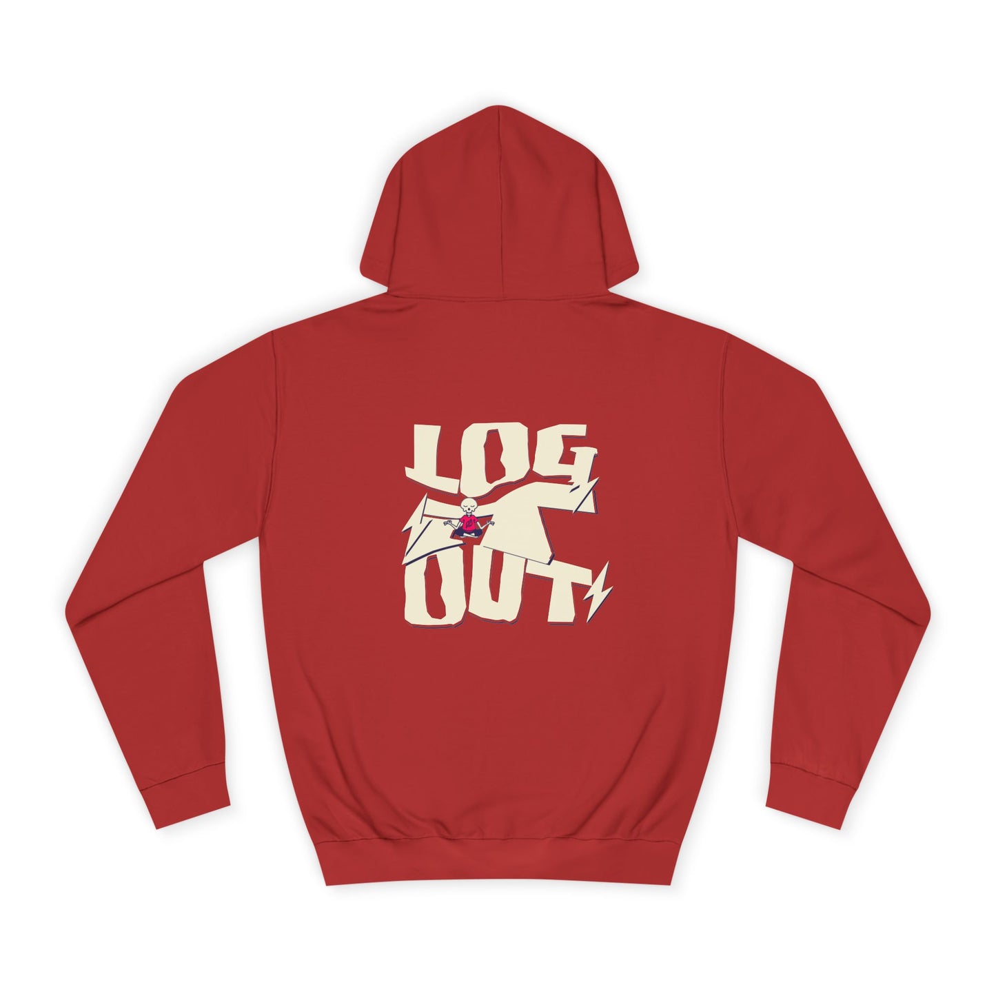 Unisex Hoodie - "LOG IT OUT" Graphic Sweatshirt, Casual Wear, Custom Apparel, Gift, Cozy Hoodie