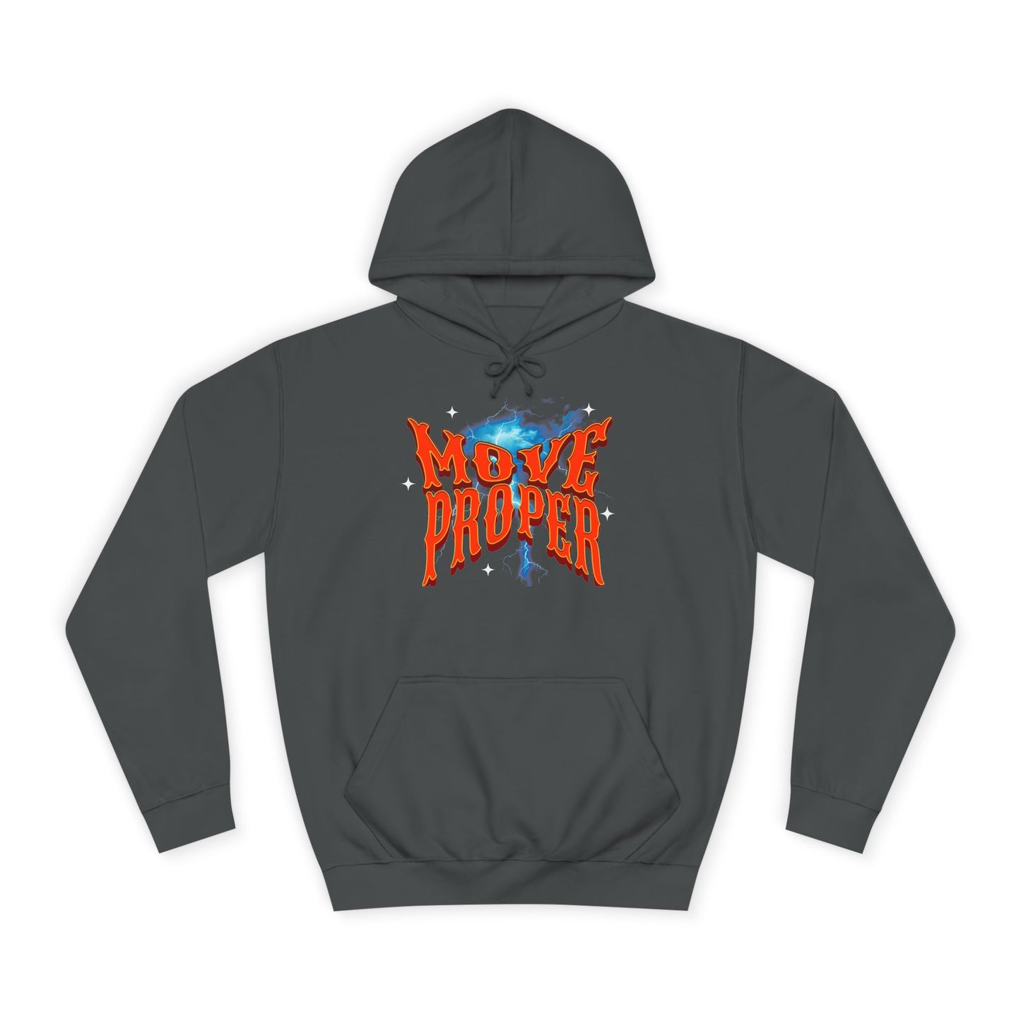 Unisex Hoodie - Move Proper Graphic, Trendy Casual Wear