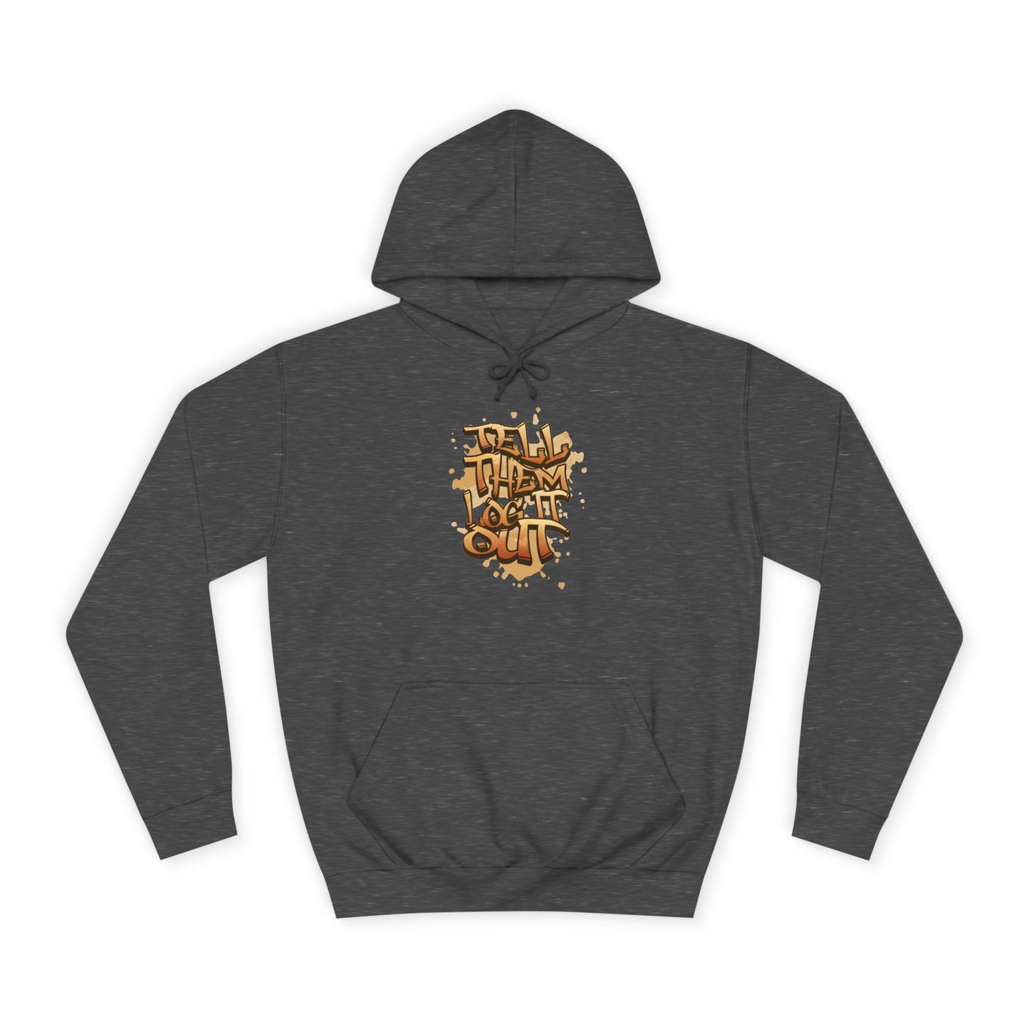 Unisex Hoodie with Graffiti Art, Streetwear Style, Casual Outfit, Gift, Trendy Hoodie for Everyday Life