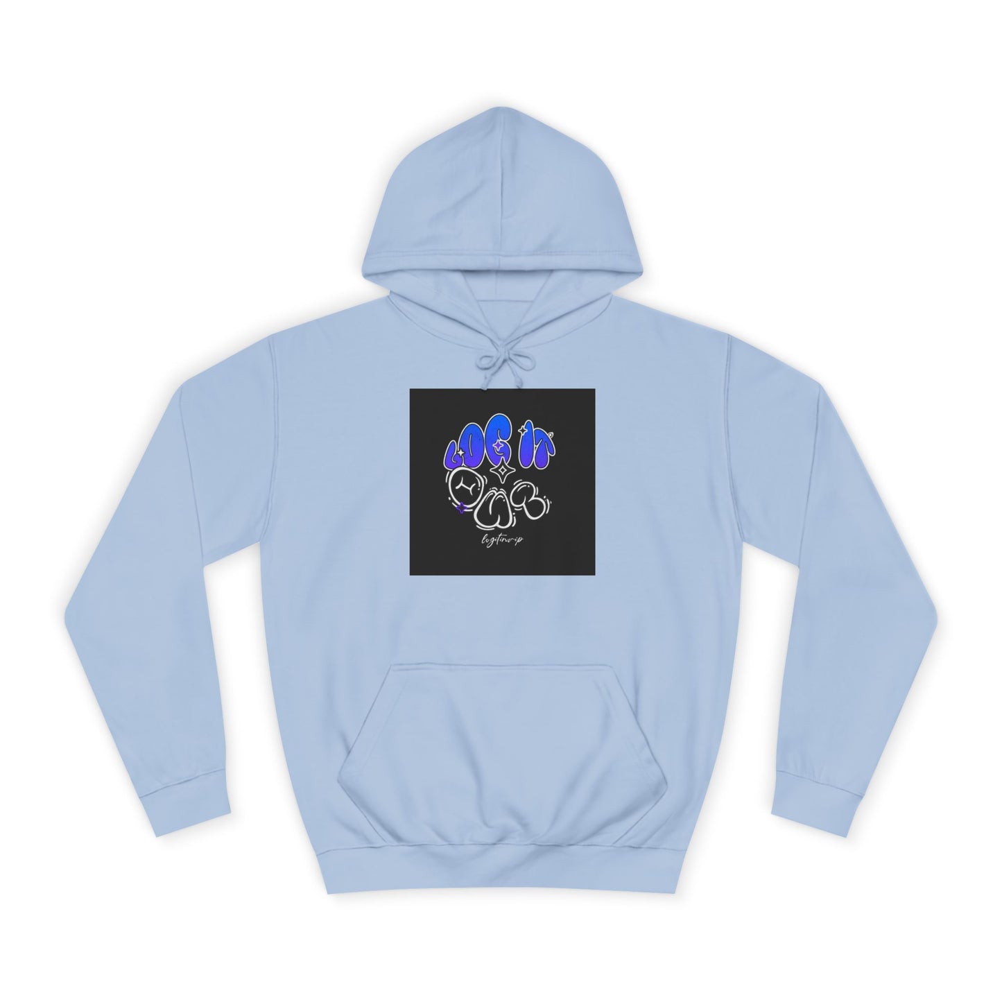 Vibrant Log it out Spirit Hoodie, Unisex Hoodie, Comfortable Sweatshirt, Graphic Hooded Sweatshirt,