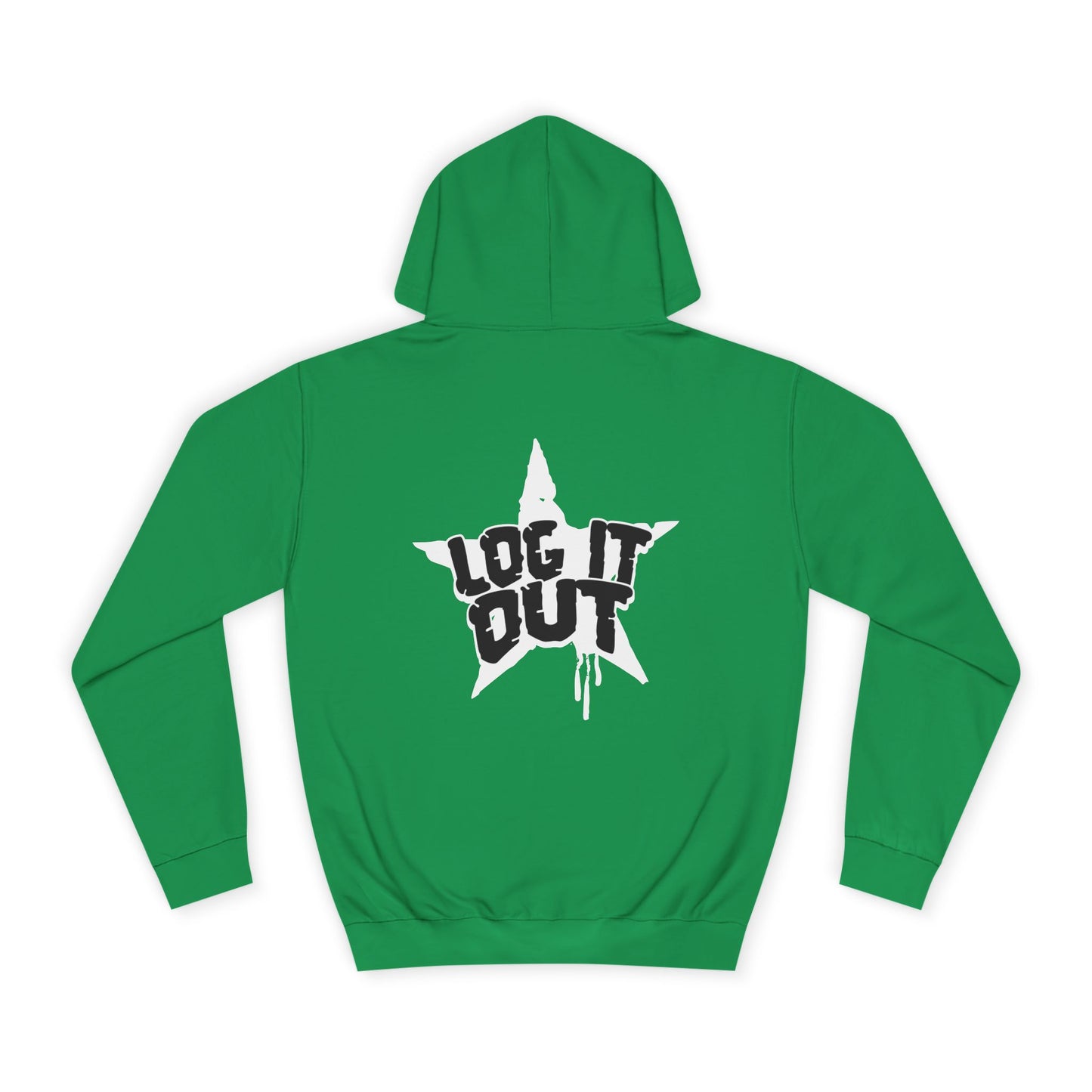 Unisex Hoodie with Bold 'Log It Out' Design, Casual Wear, Street Style Clothing, Custom Apparel, Gifts