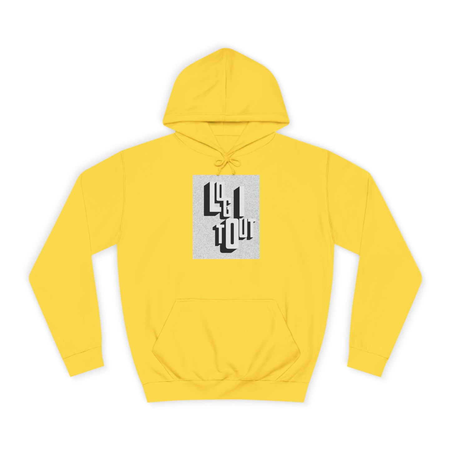 Unisex Hoodie with Unique Typography, Cozy College Sweatshirt, College Gift, Modern Hoodie, Graphic Pull-over