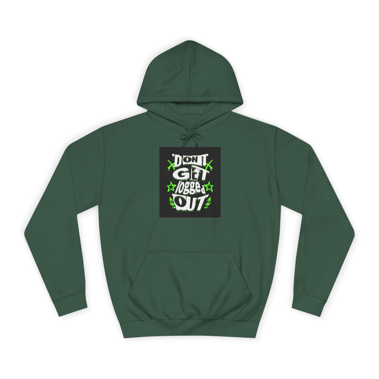 Vibrant Unisex Hoodie - Perfect for Life, Casual Outings & Gift Ideas - Fun Design: 'Don't Get Logged Out!'
