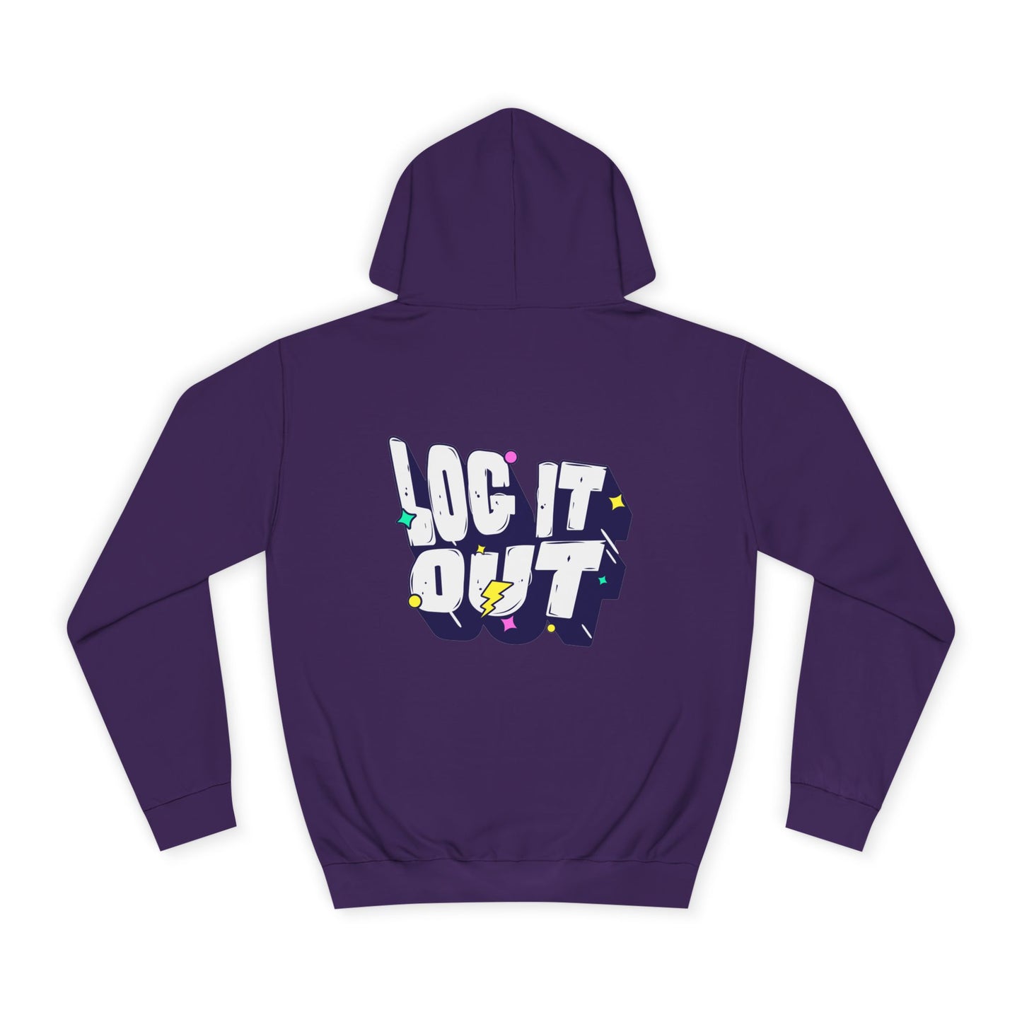 Unisex Hoodie with 'LOC IT OUT' Graphic, Cozy Casual Wear, Perfect for Events, Great Gift Idea