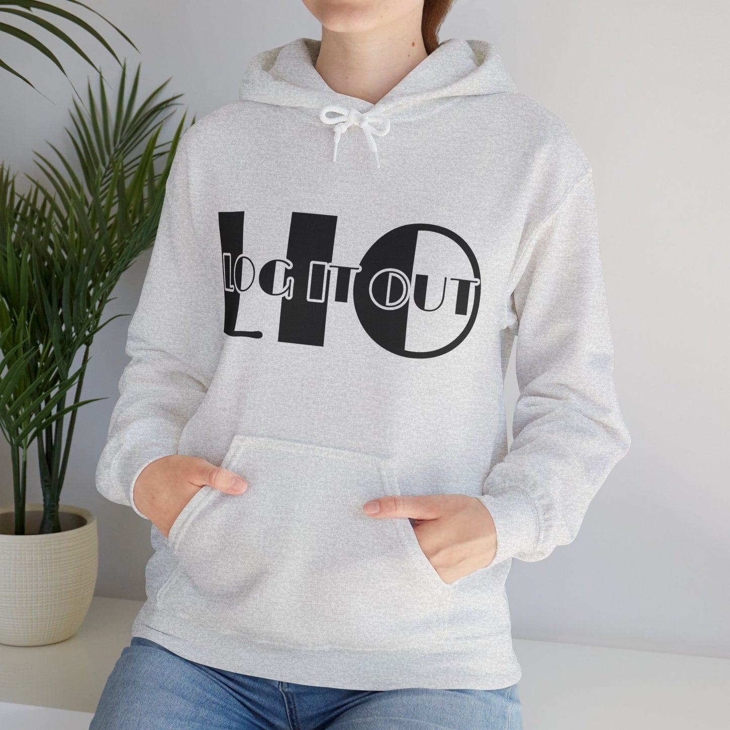 Log it out Unisex Heavy Blend™ Hooded Sweatshirt