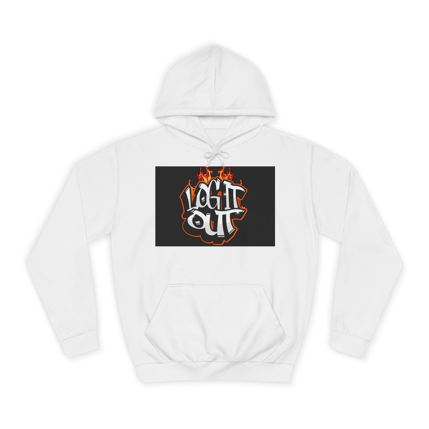 Stylish Unisex Hoodie with 'Log It Out' Design, Cozy Wear, Trendy Streetwear, Perfect for Parties