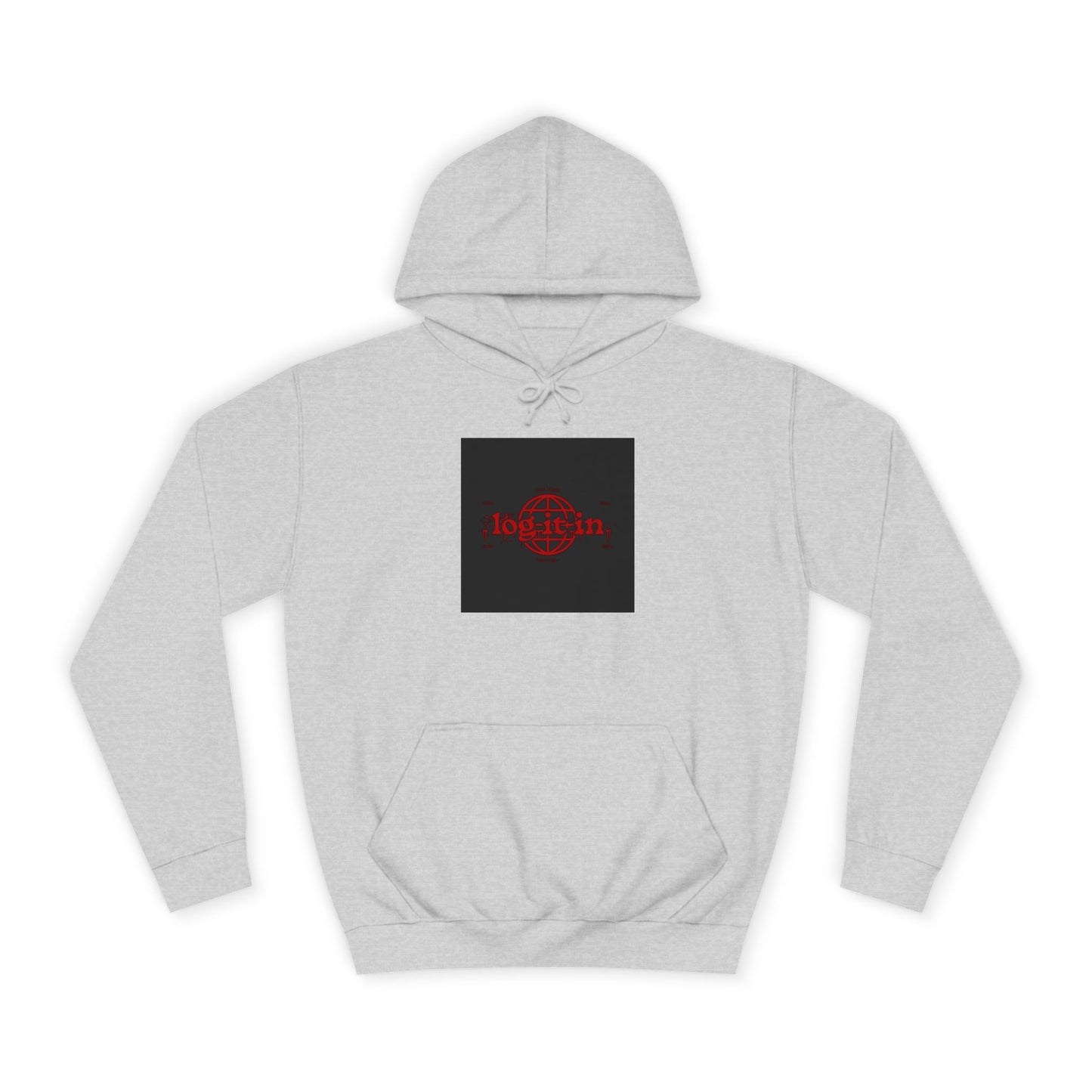 Unisex Log it in Hoodie with Bold Graphic Design, Custom Apparel, Streetwear, Comfortable Hoody, Trendy Gift