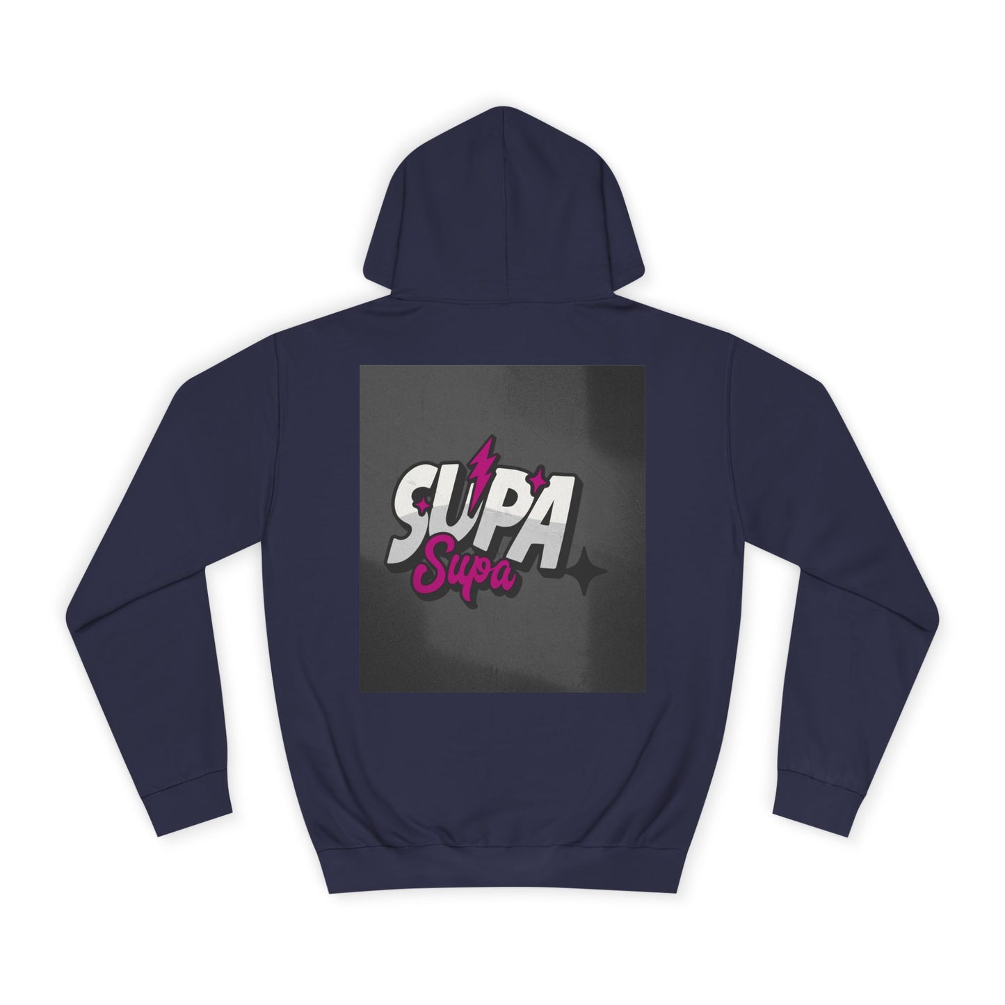 Trendy Unisex Hoodie with Fun 'Supa' Design, Cozy Streetwear, Perfect for Students, Gifts,