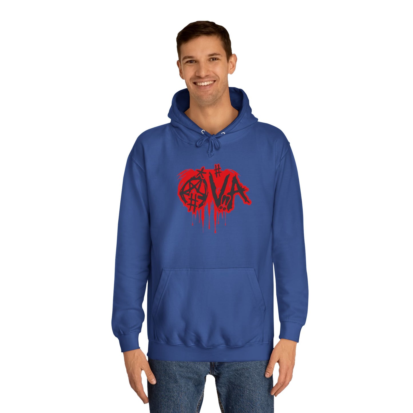 Edgy Unisex Hoodie with Graffiti-Style Print, Urban Streetwear, Apparel, Gift for any body, Casual Fashion