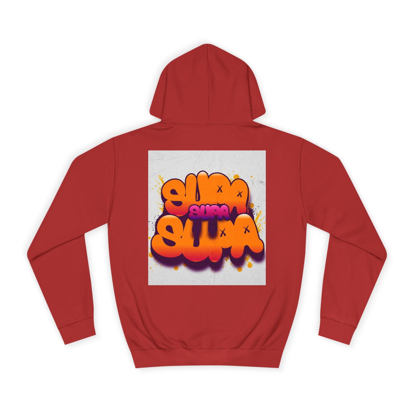 Vibrant Unisex Supa Supa Hoodie with Graffiti Design, Streetwear, Casual Wear, Gift, Fall Fashion, Trendy Spirit