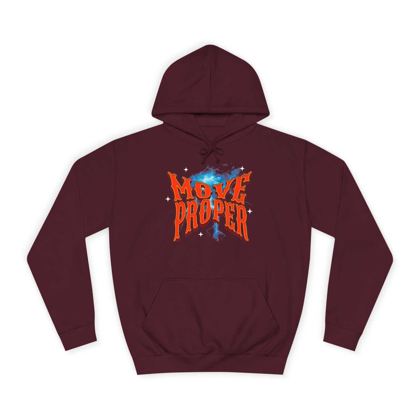 Unisex Hoodie - Move Proper Graphic, Trendy Casual Wear