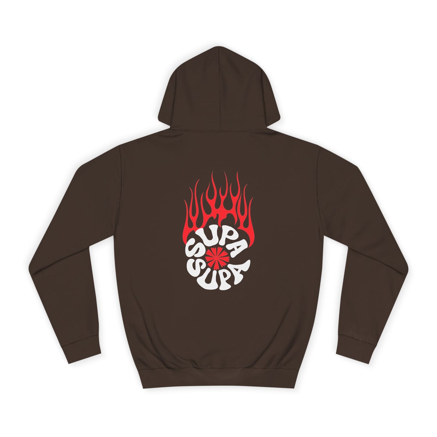 Unisex Flame Supa Supa Graphic Hoodie - Casual Streetwear