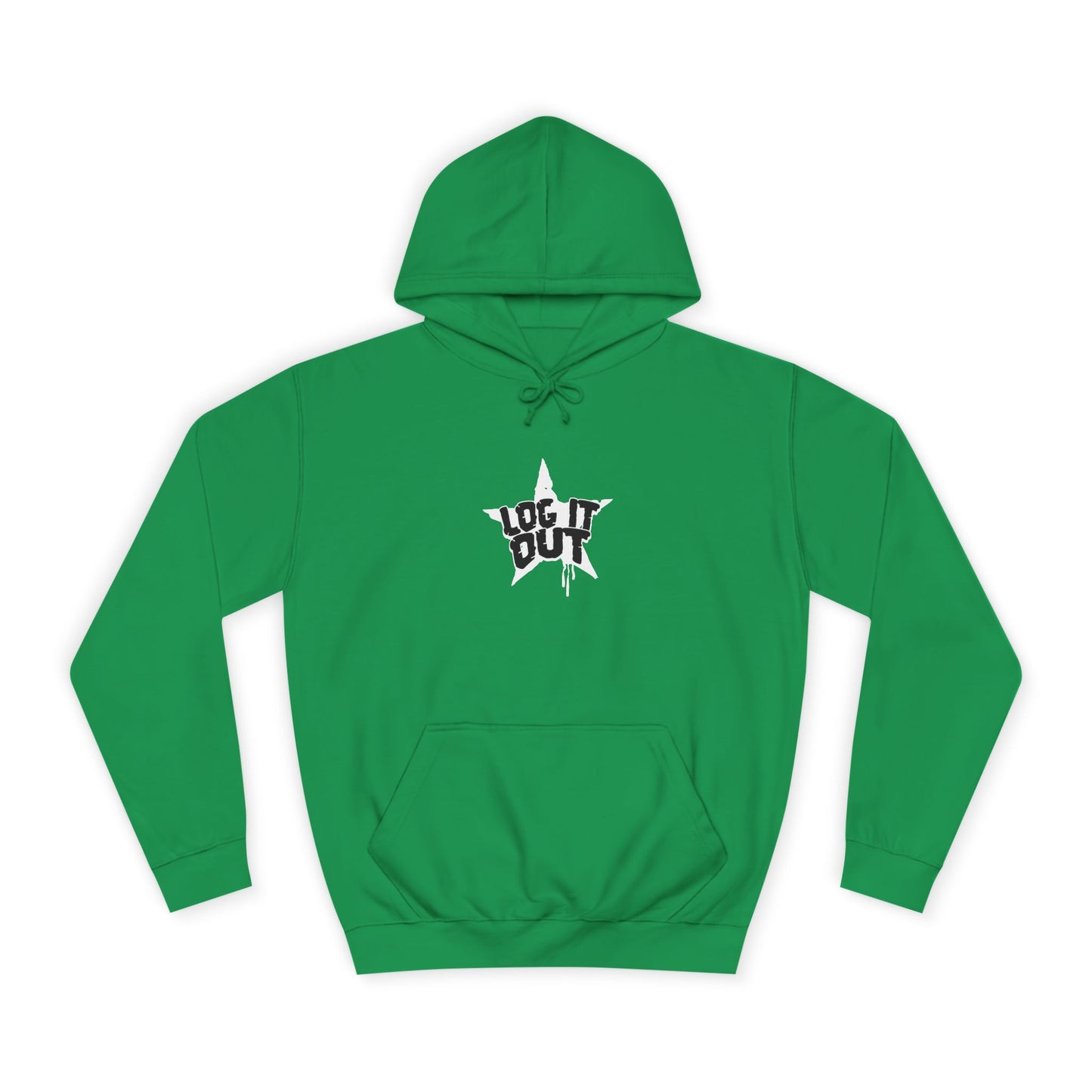 Unisex Hoodie with Bold 'Log It Out' Design, Casual Wear, Street Style Clothing, Custom Apparel, Gifts
