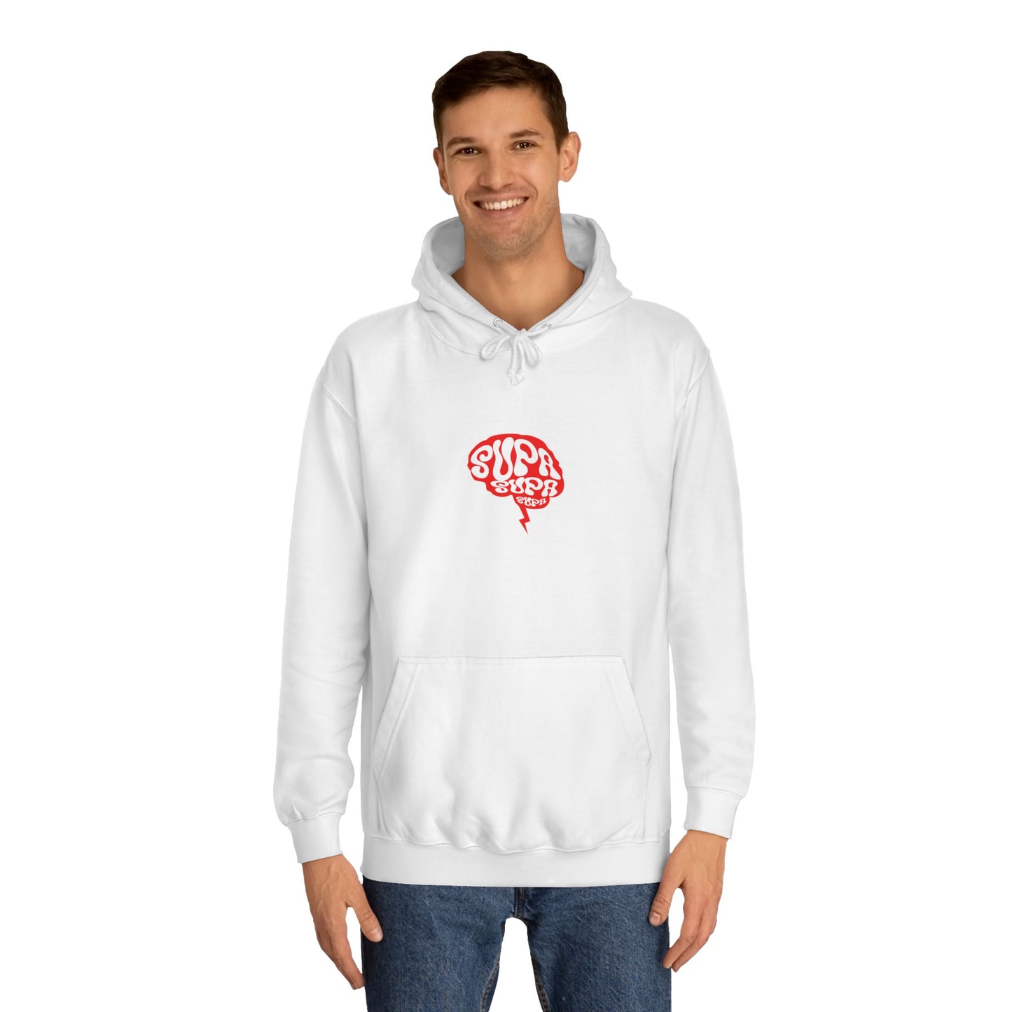 Supa Supa Hoodie, Unisex College Sweatshirt, Cozy Hoodie, Trendy Graphic Hoodie, Gift for Any One