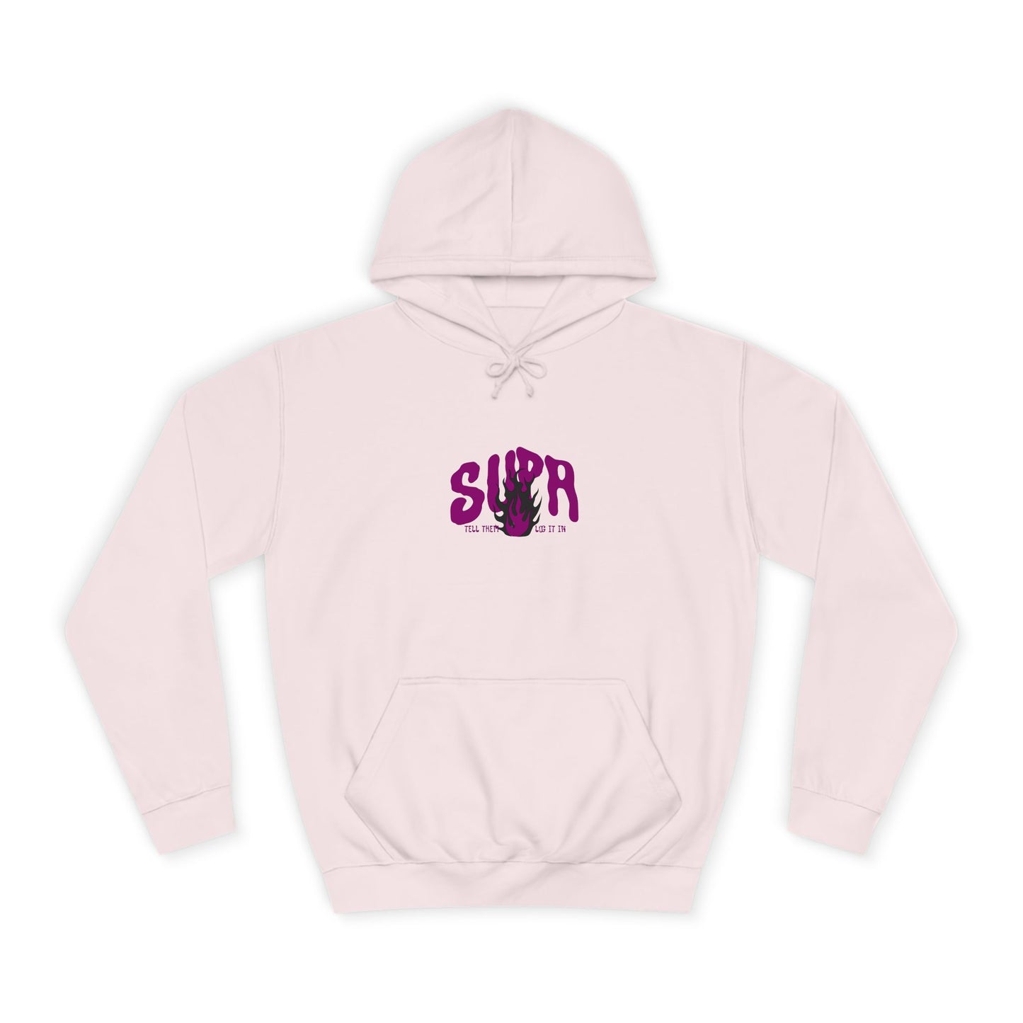 Trendy Unisex SUPA Hoodie with Unique Flame Design - Perfect for Any One, Casual Wear, Gifts, Streetwear, or Events