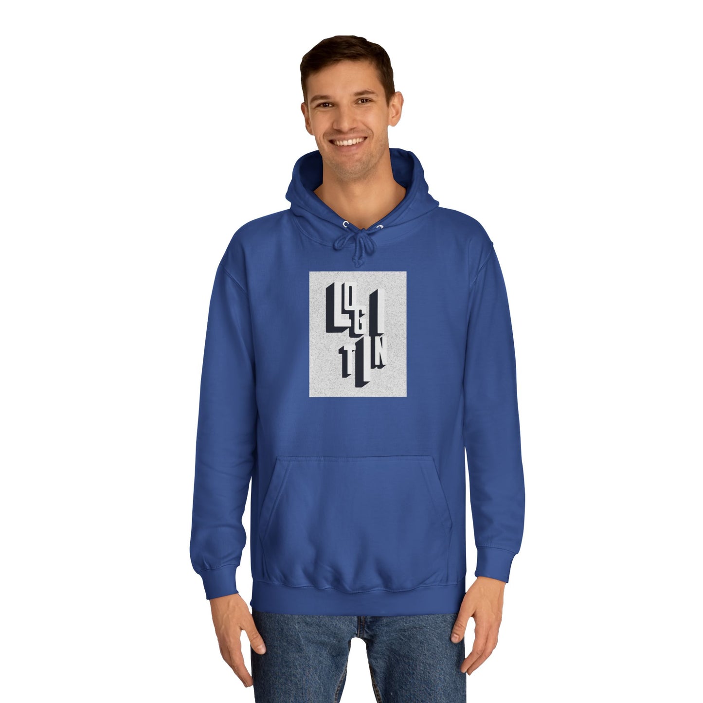 Minimalist Hoodie, Unisex Sweatshirt, Cozy Campus Wear, Student Gift, Modern Graphic Hoodie