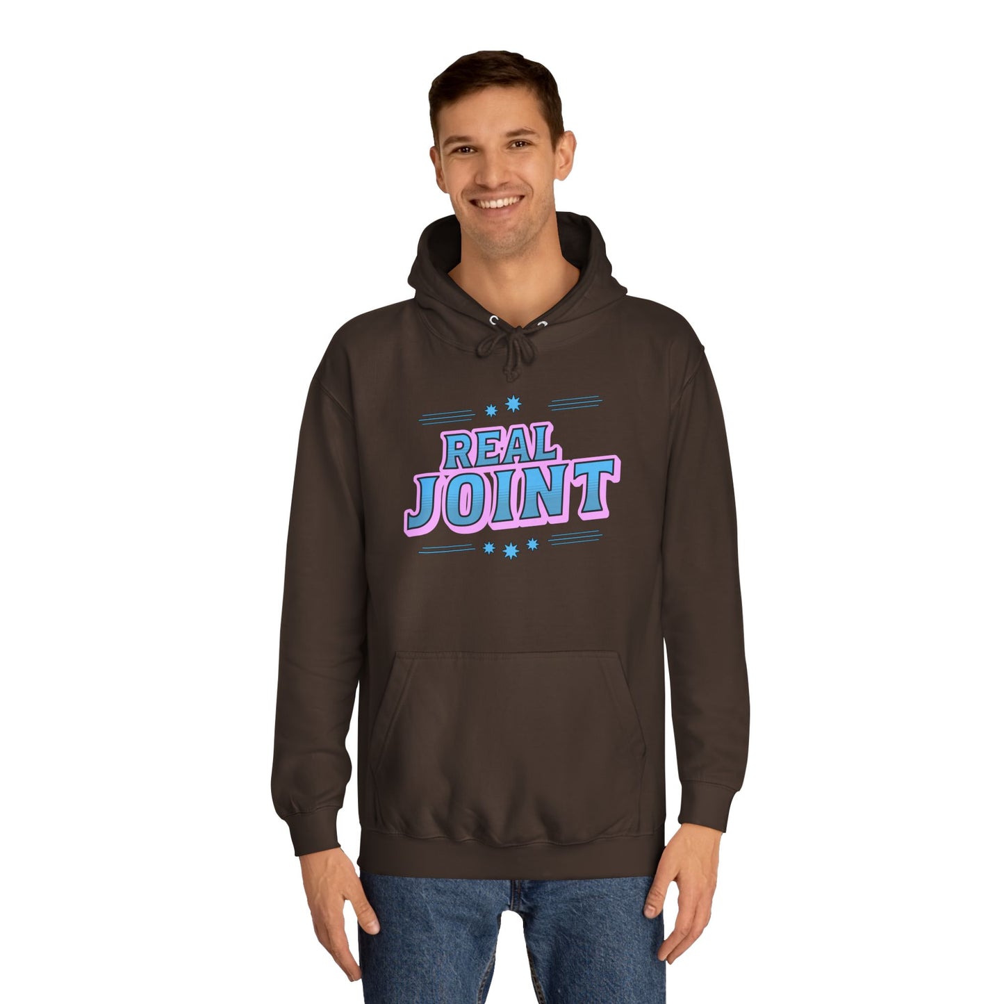 Unisex Hoodie - 'Real Joint' Graphic Sweatshirt for Casual Style