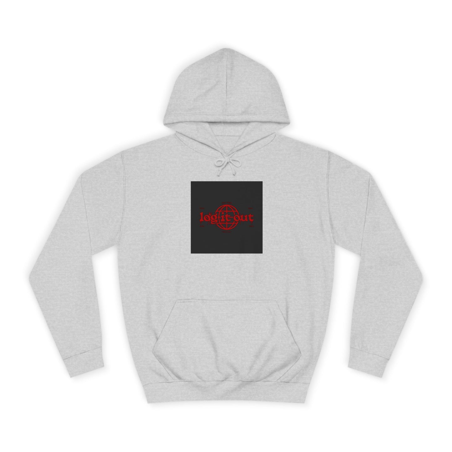 Unisex Log it out Hoodie, Spirit Wear, Casual custom Sweatshirt, Trendy Hoodie, Gift, Cozy Hoodie