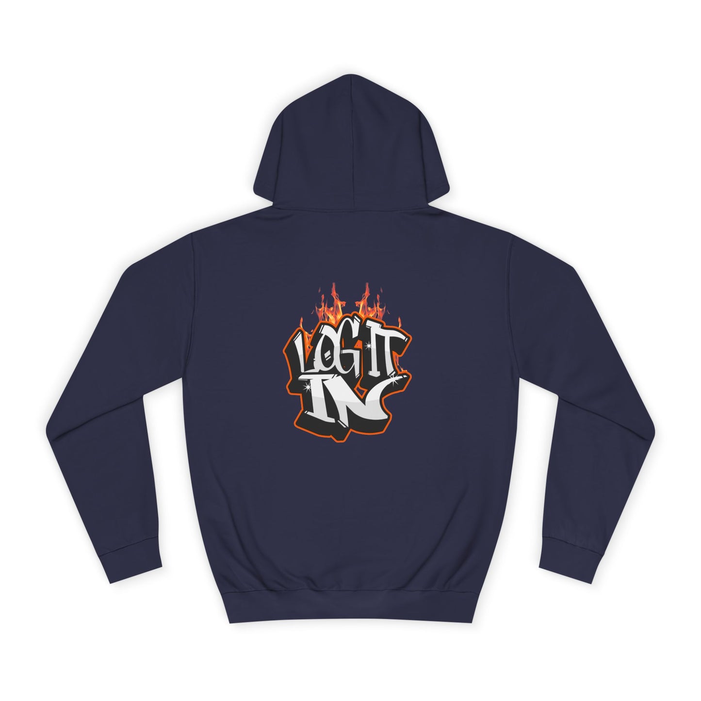 Stylish Unisex Log it in Hoodie, Casual Streetwear, Graphic Pullover, Trendy Everyday Wear, Cozy Hoodie