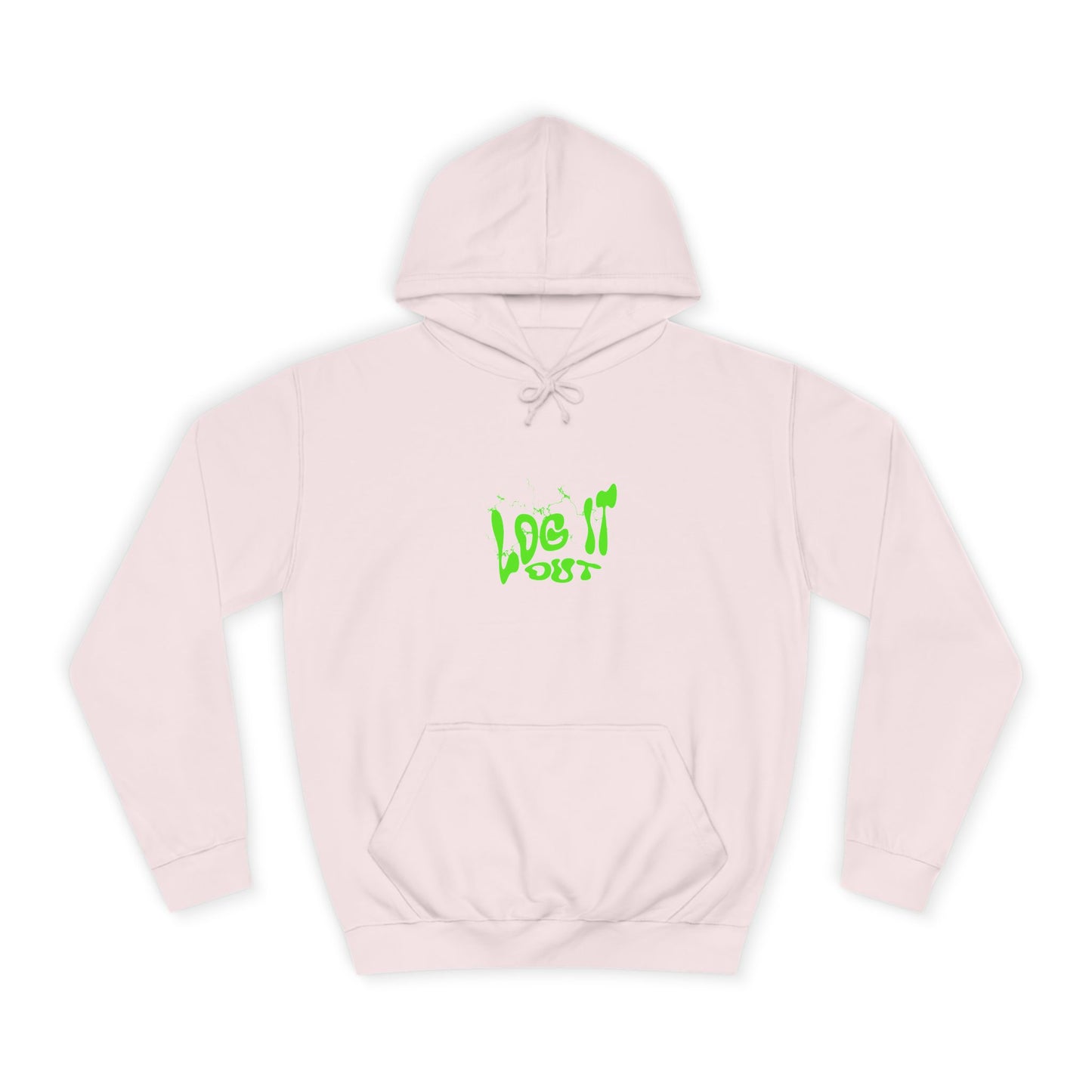 Vibrant Unisex Hoodie - "Log It Out" Motivational Wear, Perfect for Casual Days, Every day Life, Gift Eco-Friendly Style