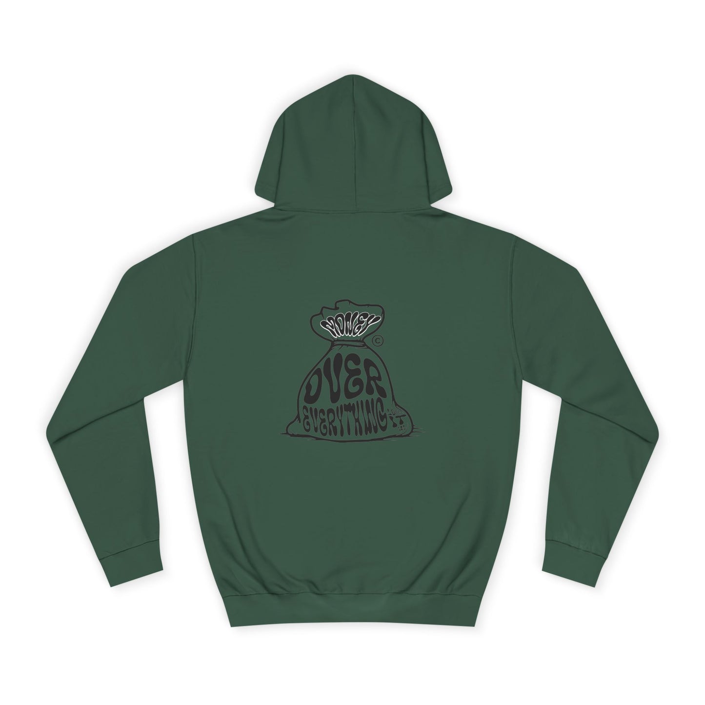 Unisex Money Over Every thing Hoodie with Graphic, Cozy Casual Wear, Perfect Gift, Trendy Hooded Sweatshirt