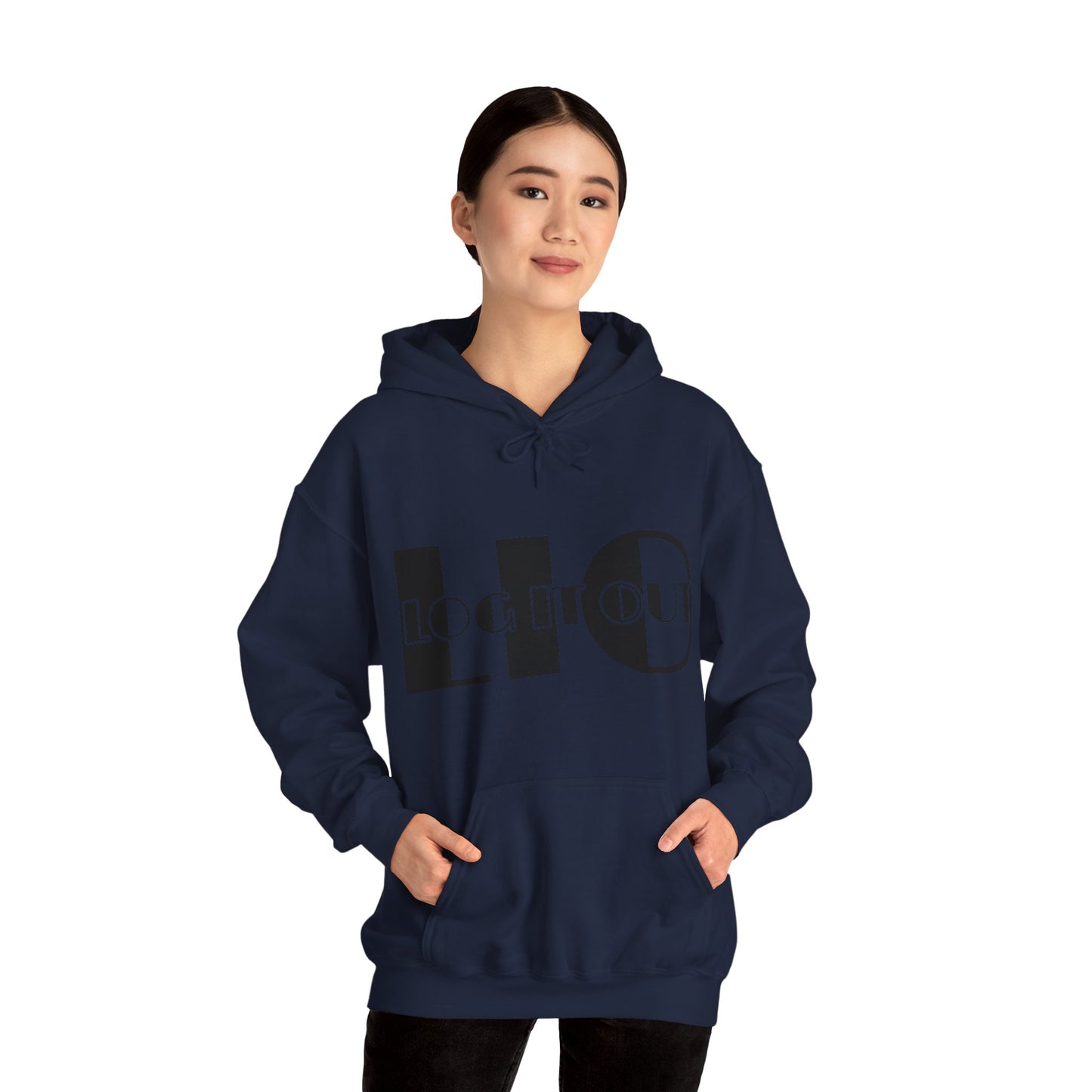 Log it out Unisex Heavy Blend™ Hooded Sweatshirt