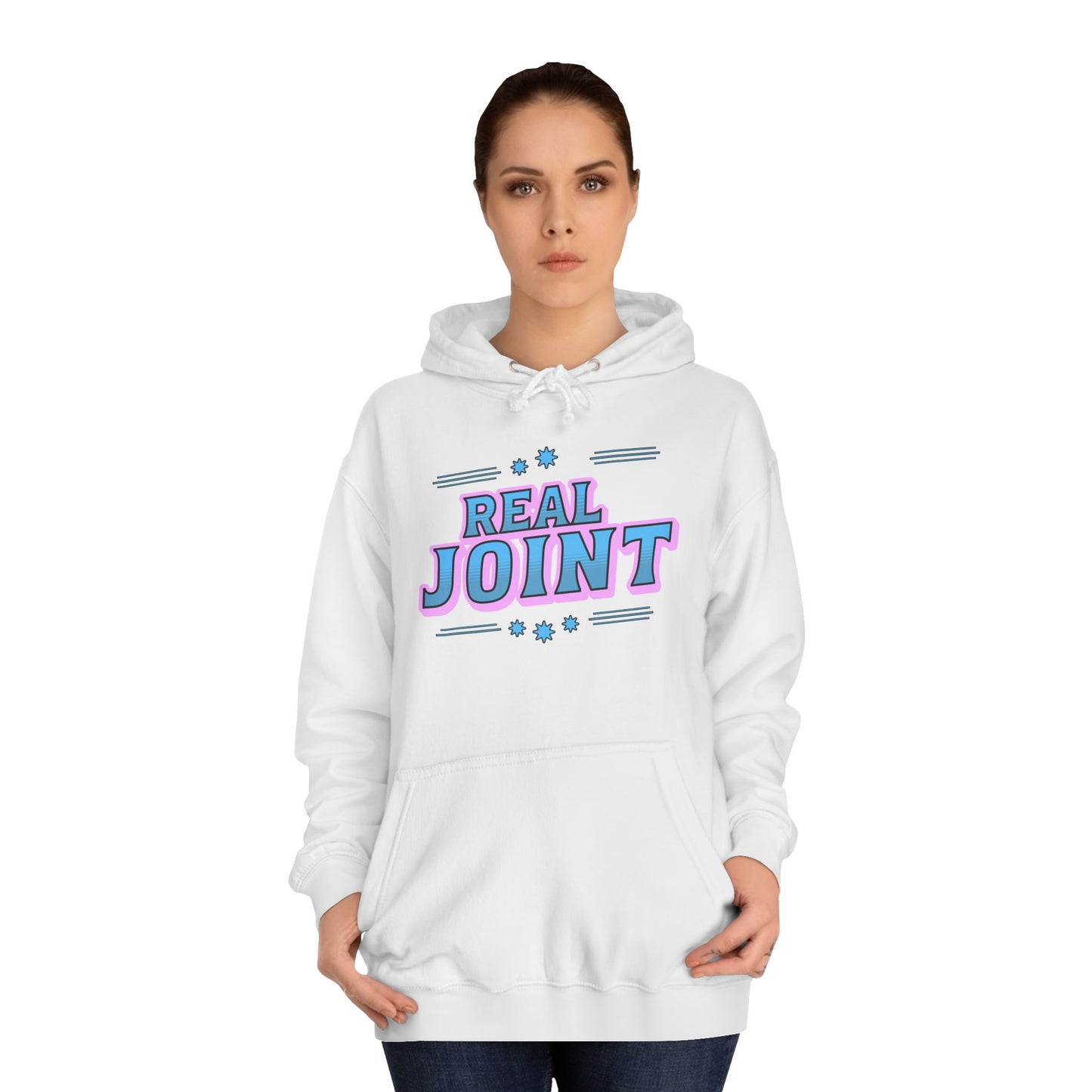 Unisex Hoodie - 'Real Joint' Graphic Sweatshirt for Casual Style