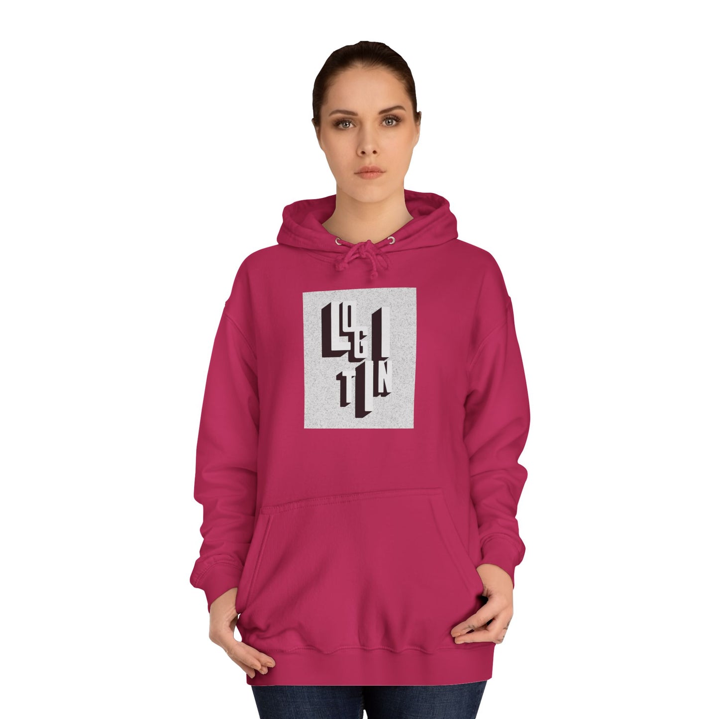 Minimalist Hoodie, Unisex Sweatshirt, Cozy Campus Wear, Student Gift, Modern Graphic Hoodie