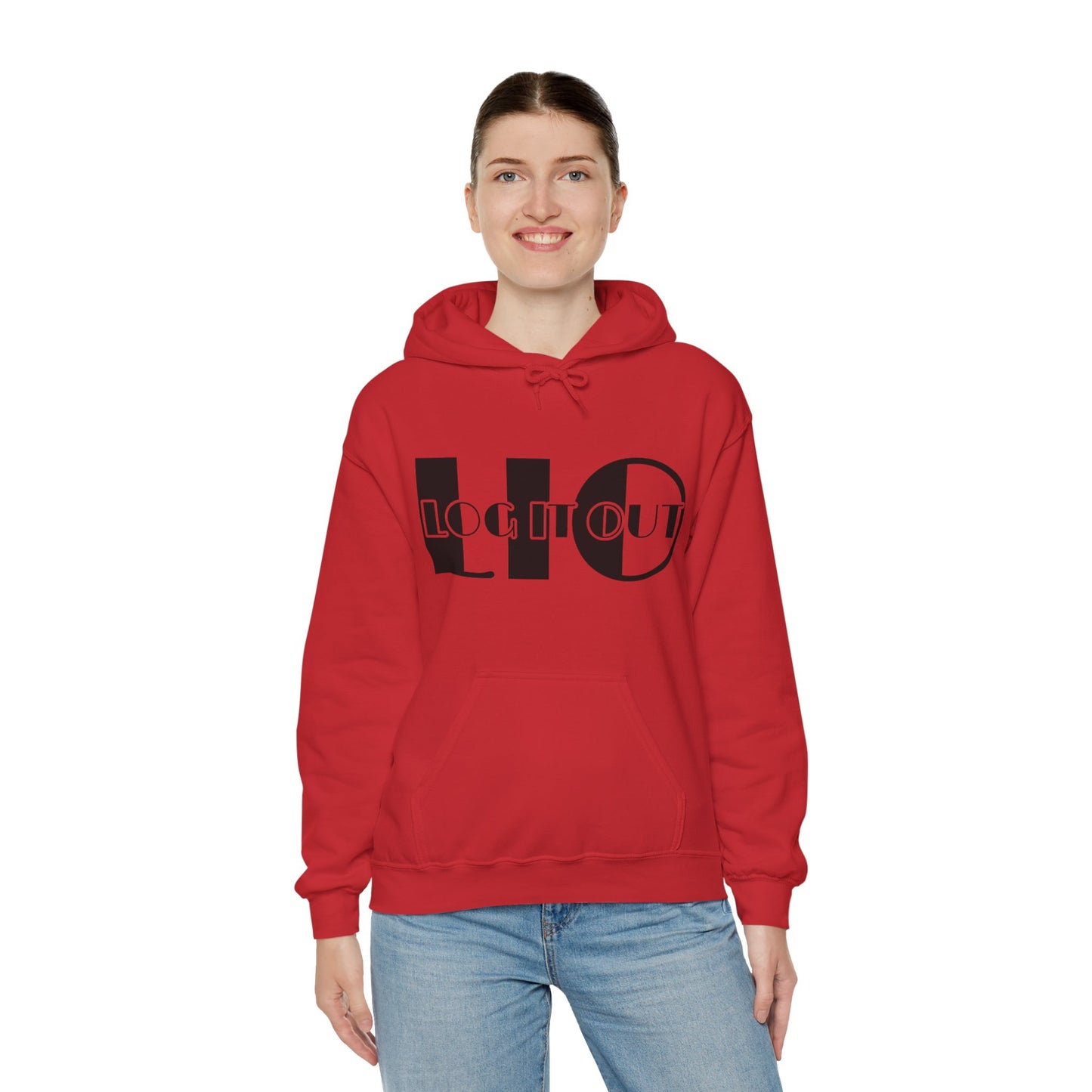 Log it out Unisex Heavy Blend™ Hooded Sweatshirt
