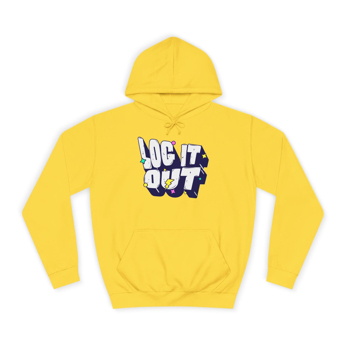 Unisex Hoodie with 'LOC IT OUT' Graphic, Cozy Casual Wear, Perfect for Events, Great Gift Idea