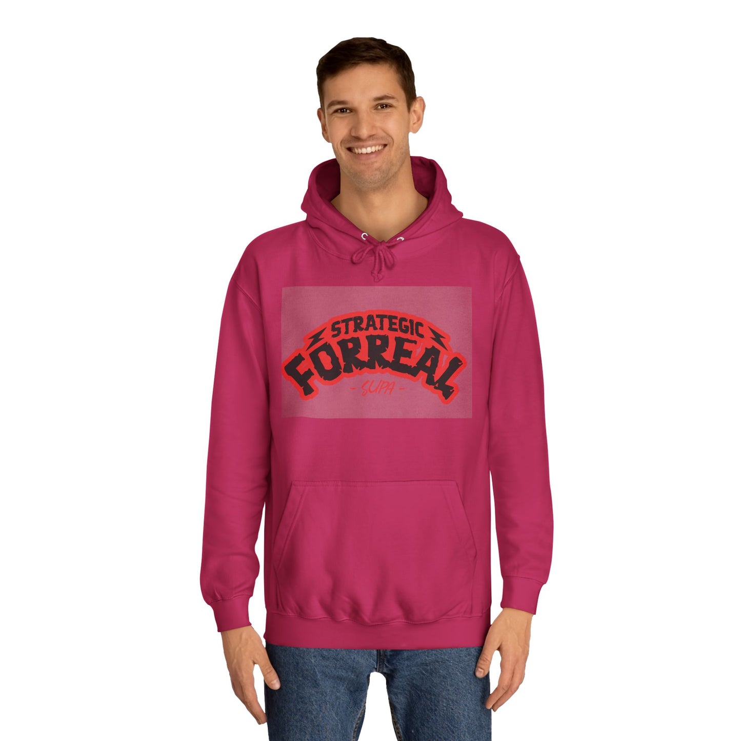 Unisex Hoodie - Strategic Forreal Design, Perfect for Casual Wear