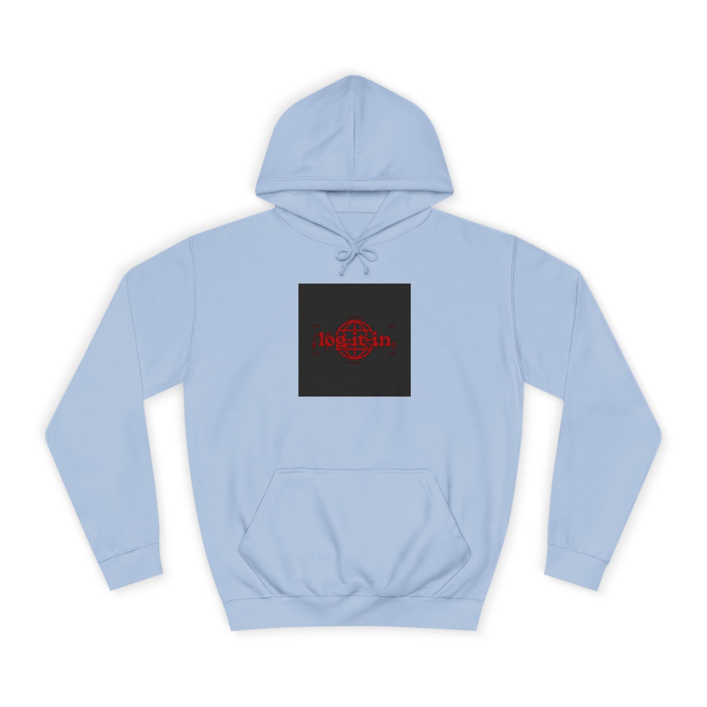 Unisex Log it in Hoodie with Bold Graphic Design, Custom Apparel, Streetwear, Comfortable Hoody, Trendy Gift