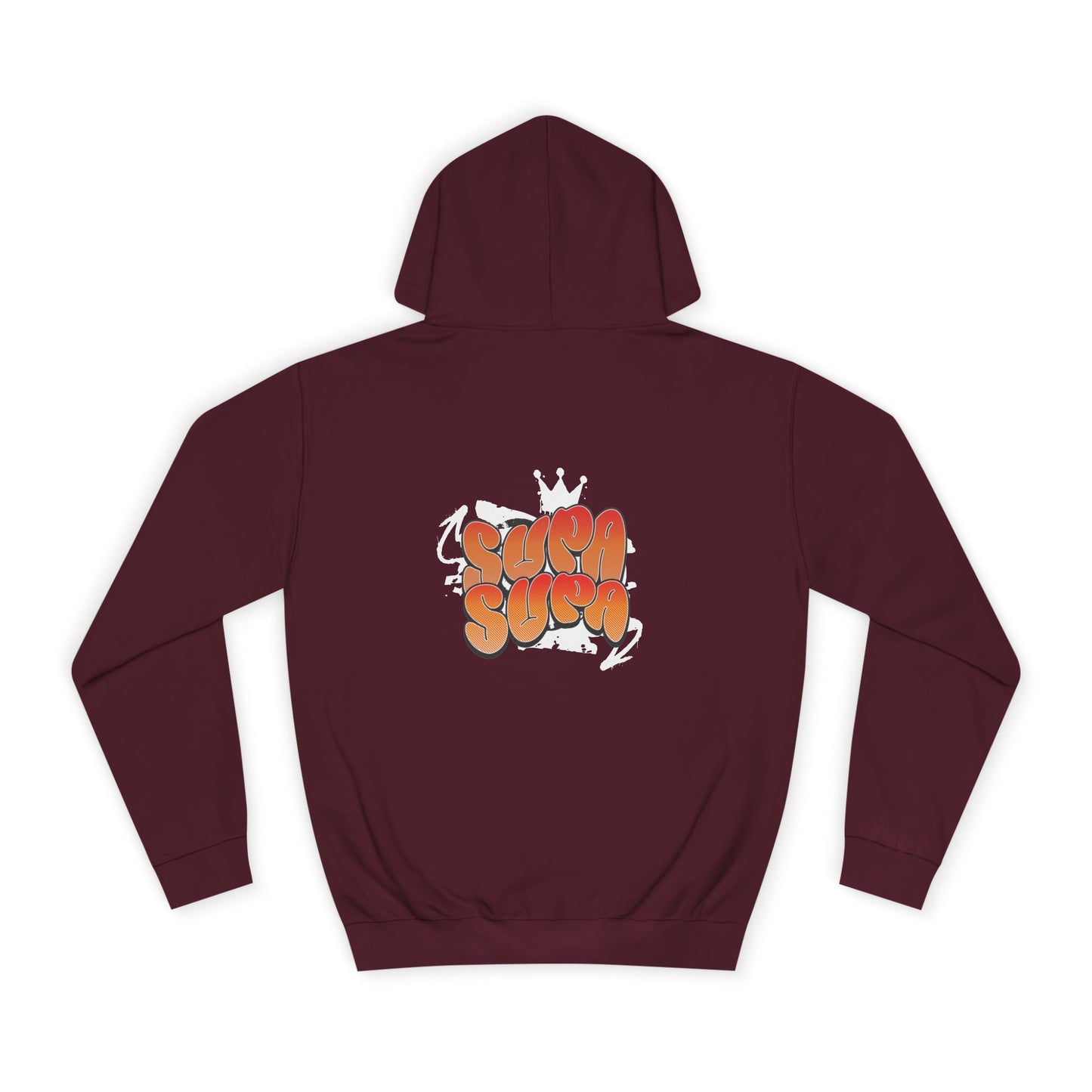 Unisex Hoodie with Retro 'Supa Supa' Design