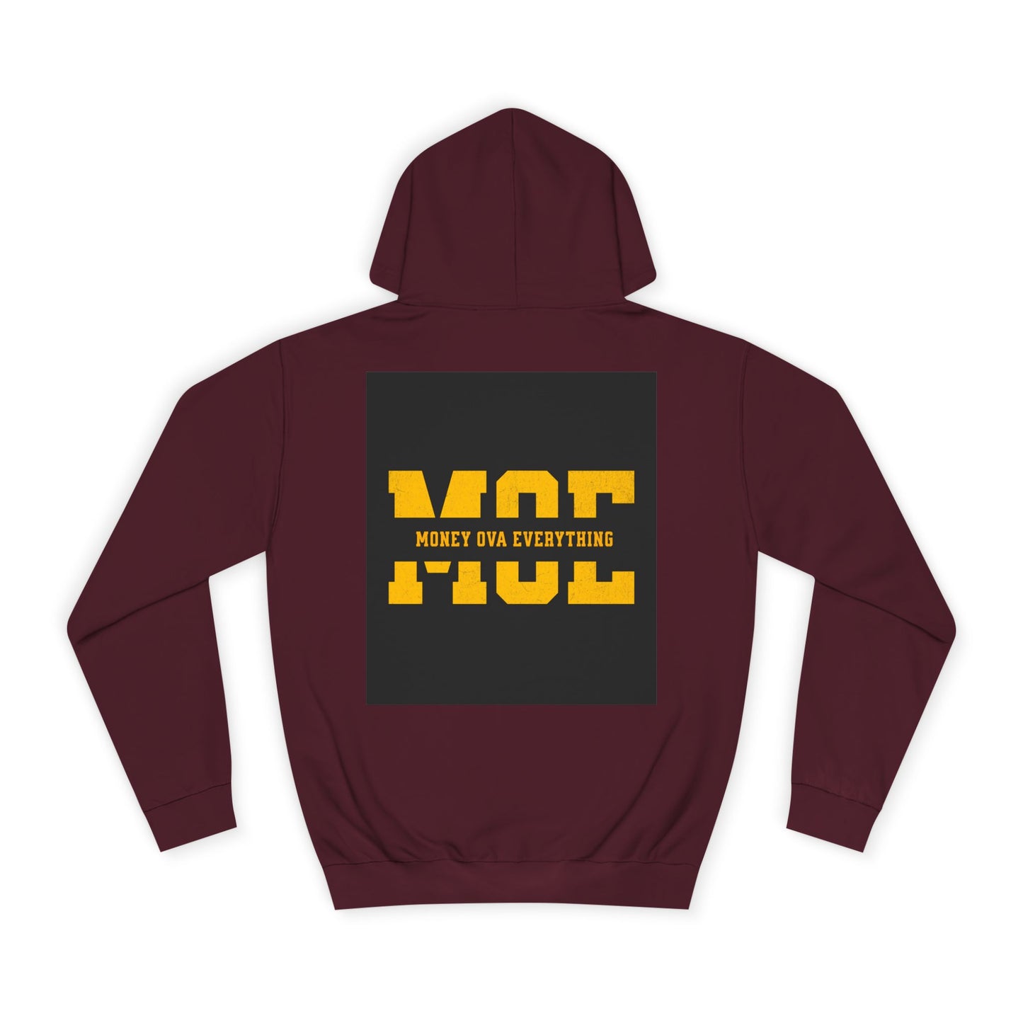 Unisex Hoodie with Bold Message, Money Ova Everything, Perfect for Every day, Money Over Everything, Casual Wear