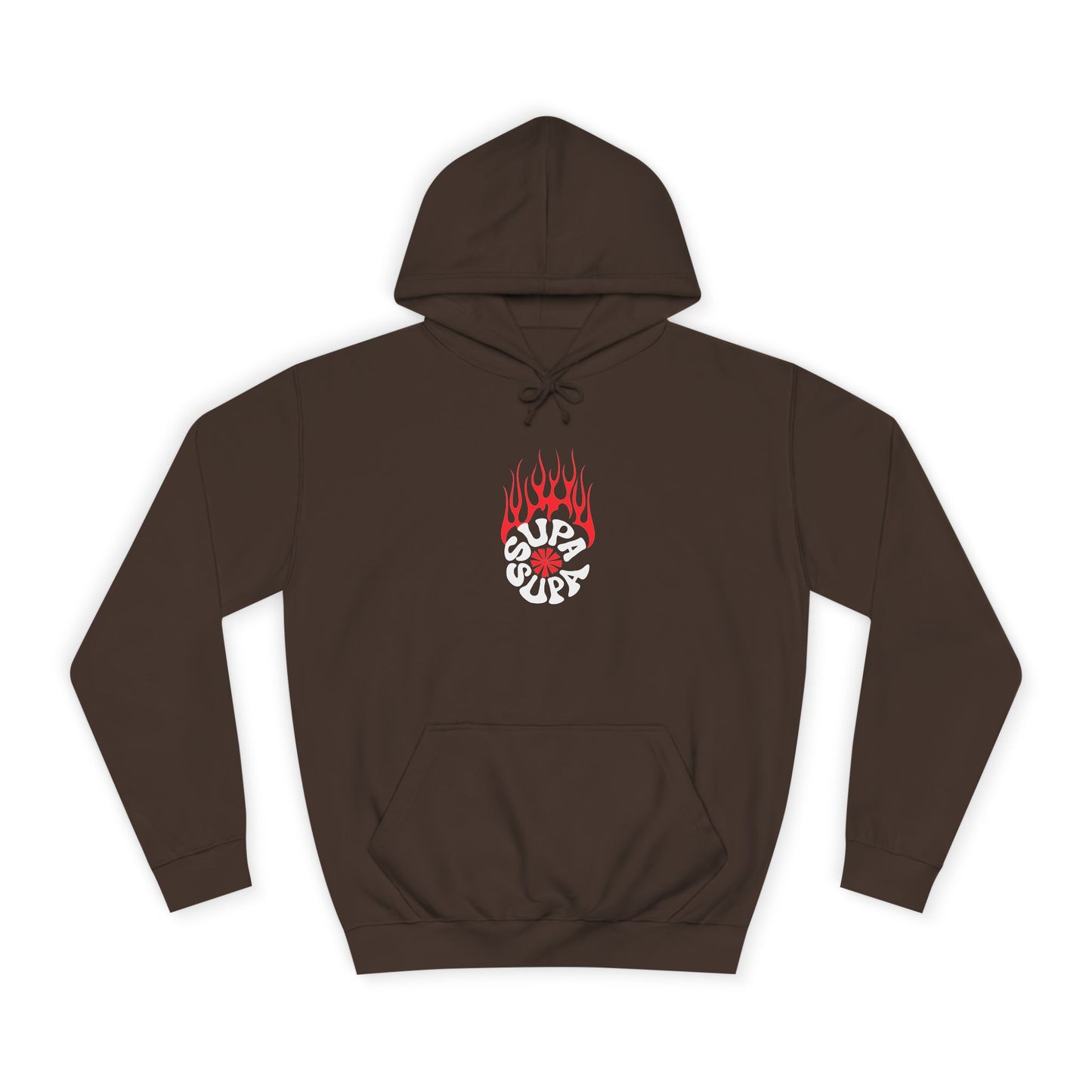 Unisex Flame Supa Supa Graphic Hoodie - Casual Streetwear