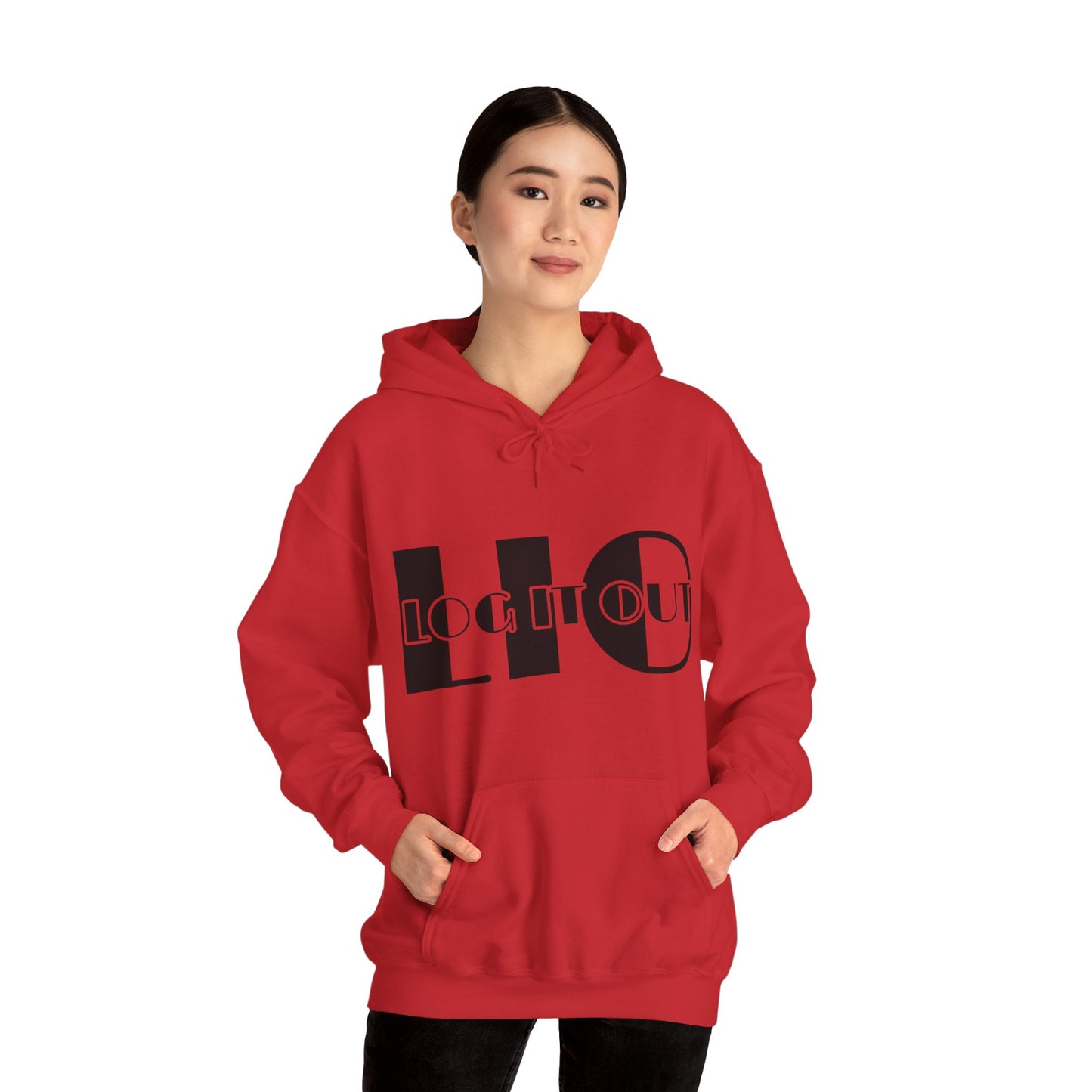 Log it out Unisex Heavy Blend™ Hooded Sweatshirt