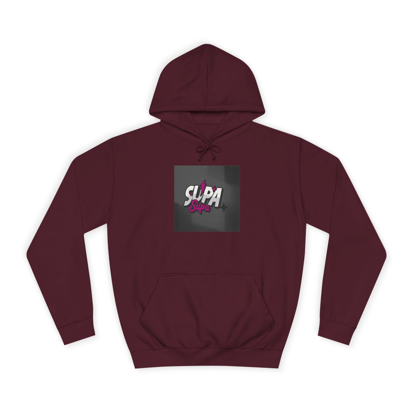 Trendy Unisex Hoodie with Fun 'Supa' Design, Cozy Streetwear, Perfect for Students, Gifts,