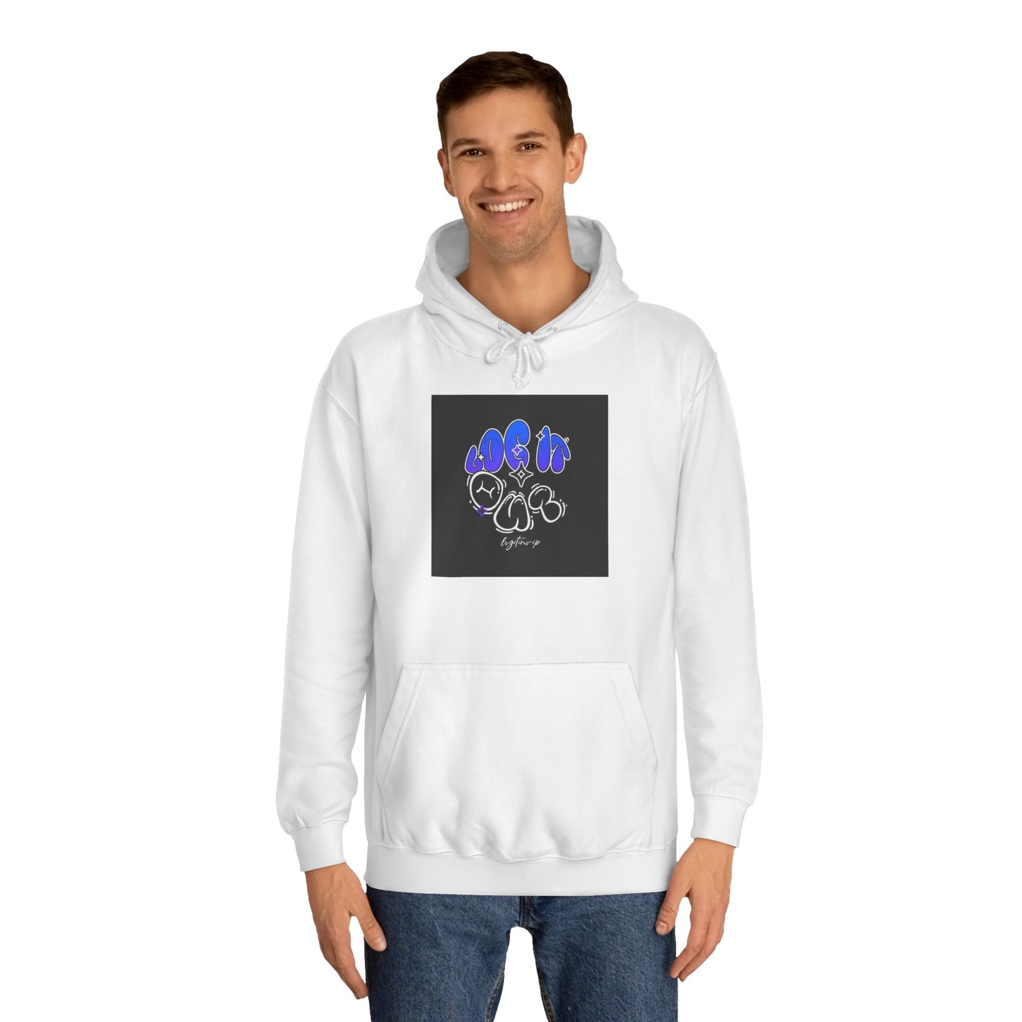 Vibrant Log it out Spirit Hoodie, Unisex Hoodie, Comfortable Sweatshirt, Graphic Hooded Sweatshirt,