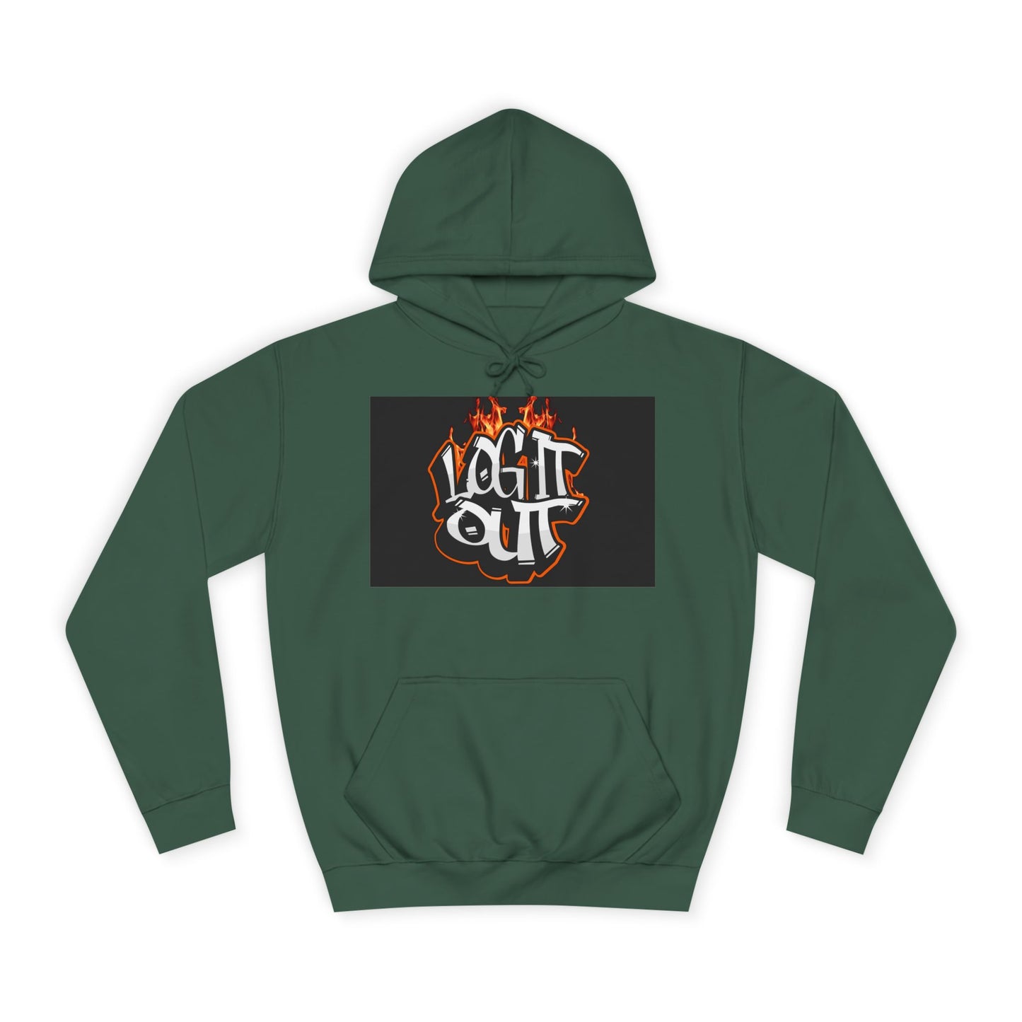Stylish Unisex Hoodie with 'Log It Out' Design, Cozy Wear, Trendy Streetwear, Perfect for Parties