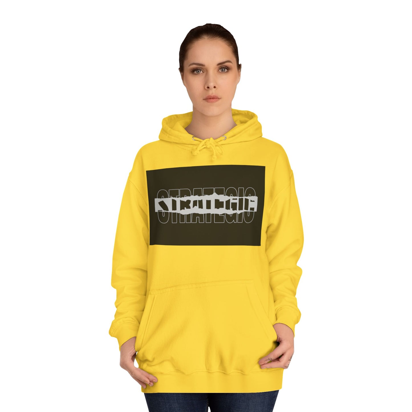Unisex Hoodie with Strategic Print, Casual Sweatshirt,Gift, Trendy Apparel, Everyday Wear