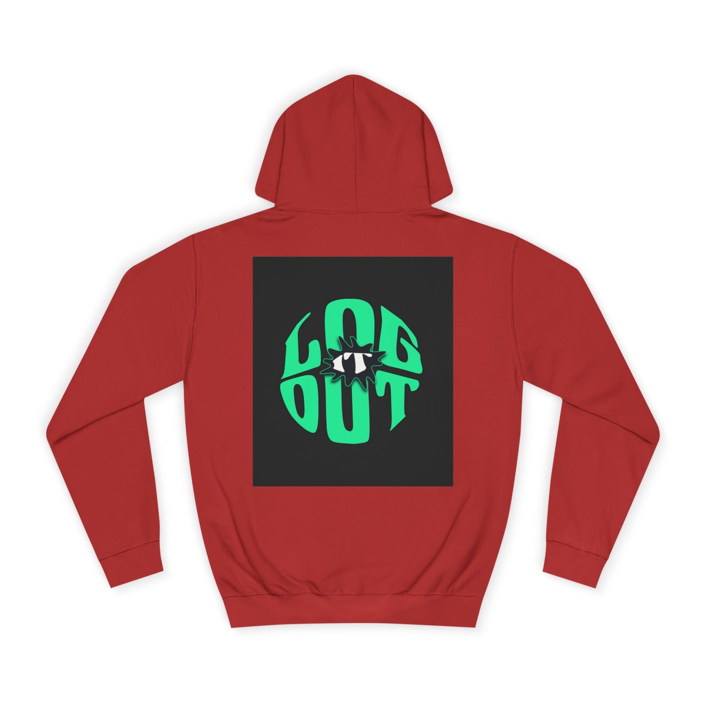 Unisex Hoodie with 'LOG IT OUT' Design, Casual Streetwear, Cool Gift, Cozy Lounge Wear, Perfect for Fall