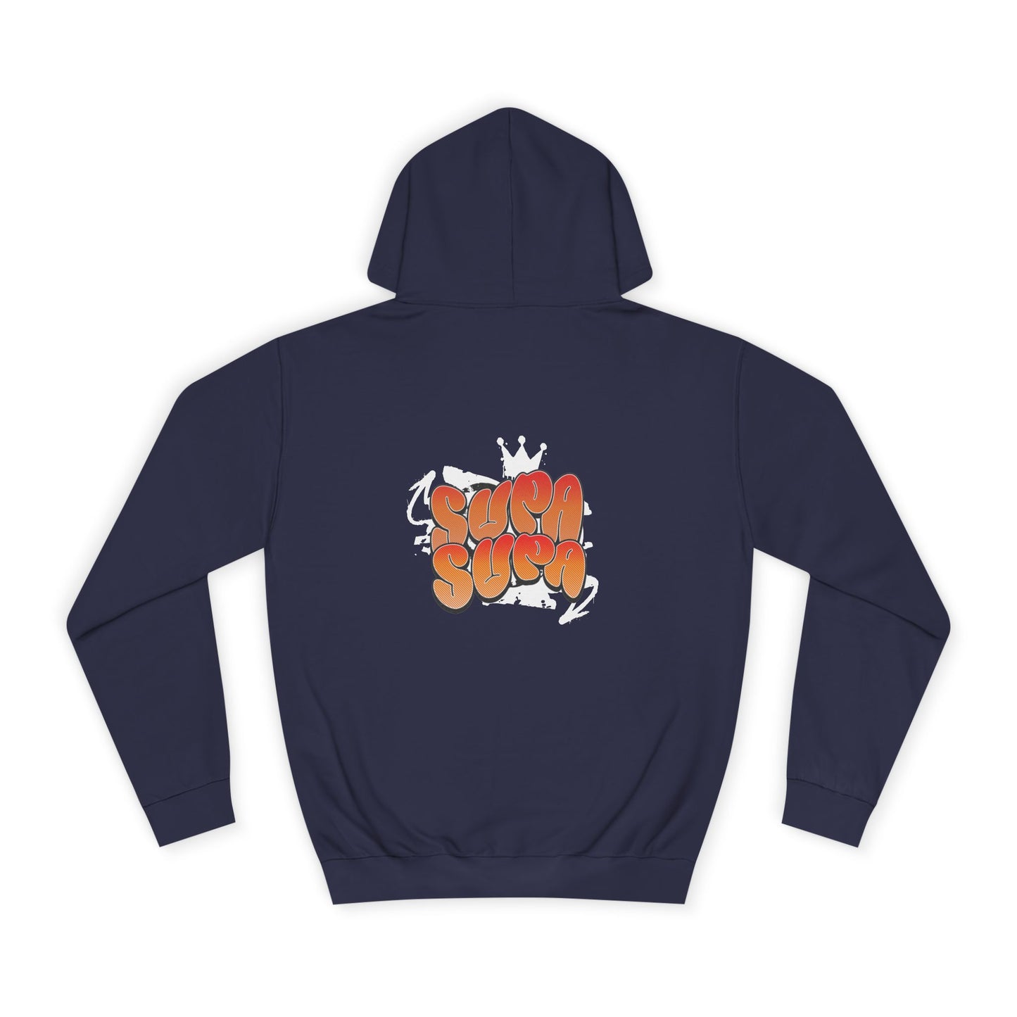 Unisex Hoodie with Retro 'Supa Supa' Design