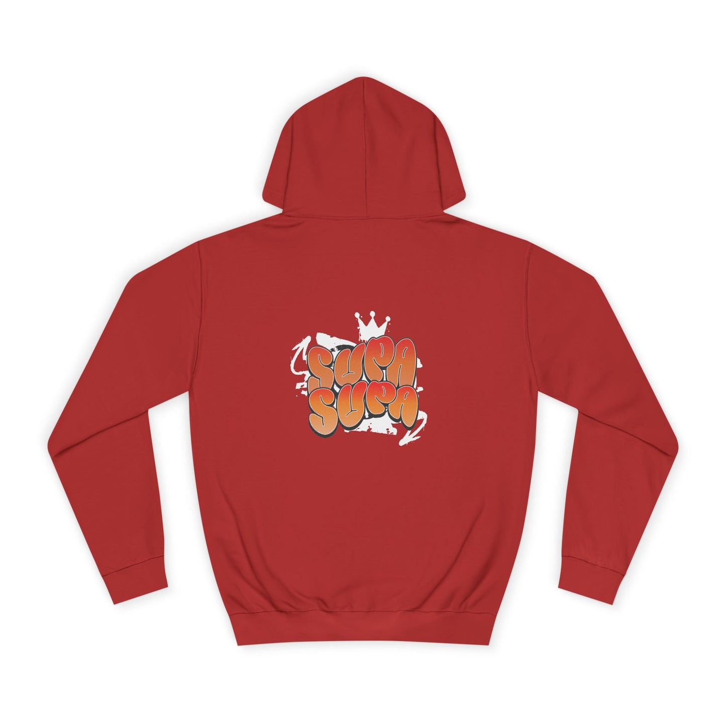 Unisex Hoodie with Retro 'Supa Supa' Design