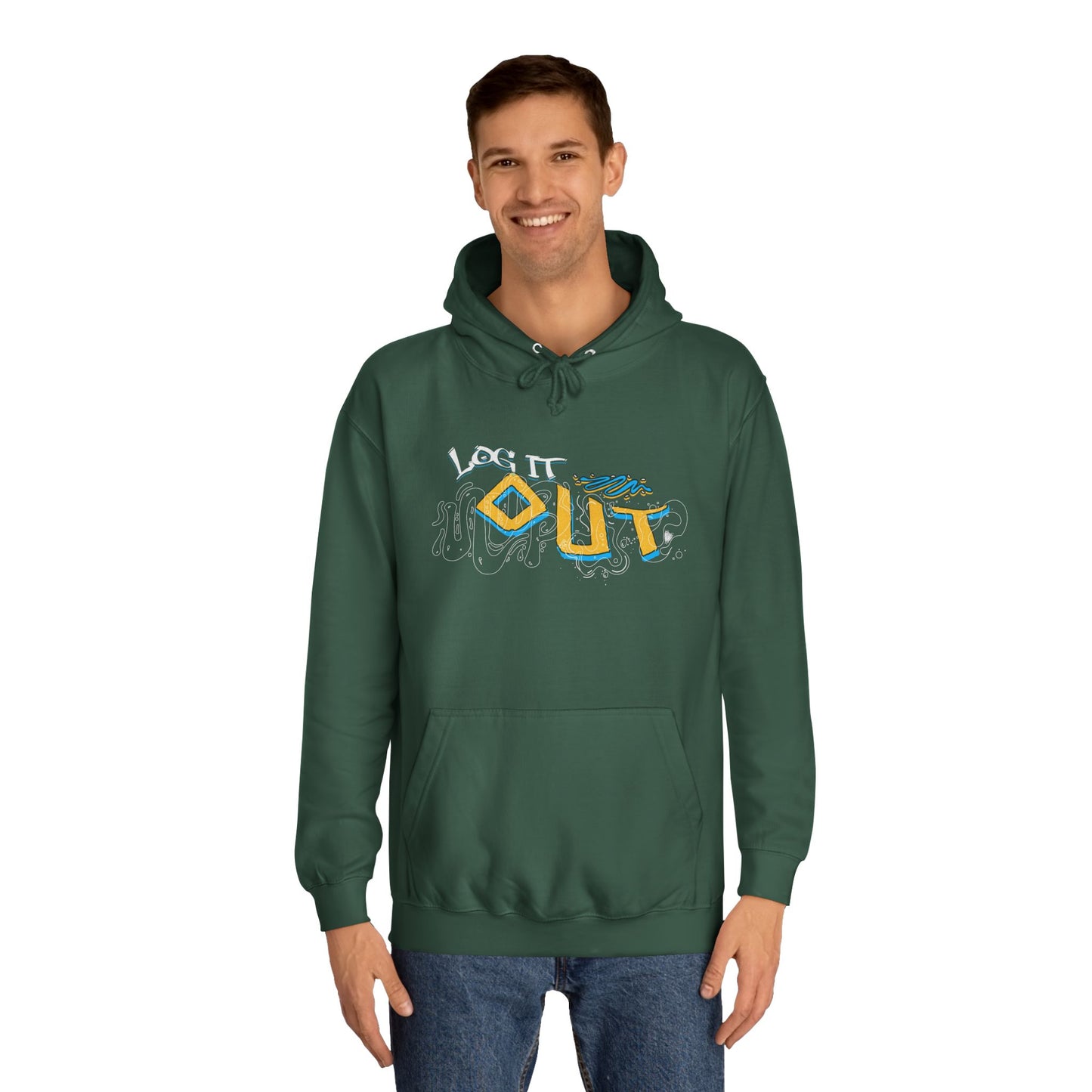 Unisex Log it out Hoodie - Stylish Casual wear, Perfect Gifts, Days Out, Summer Events, Coziness & Trendy Vibes