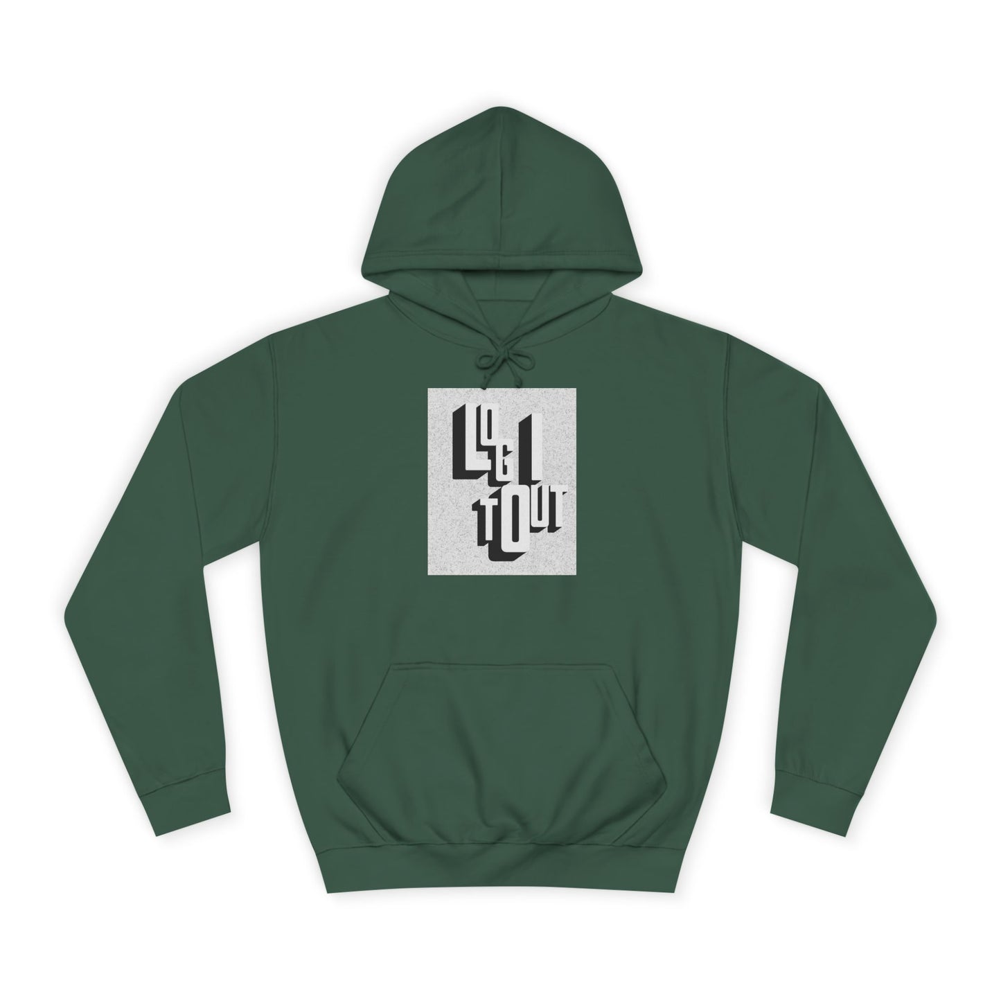 Unisex Hoodie with Unique Typography, Cozy College Sweatshirt, College Gift, Modern Hoodie, Graphic Pull-over