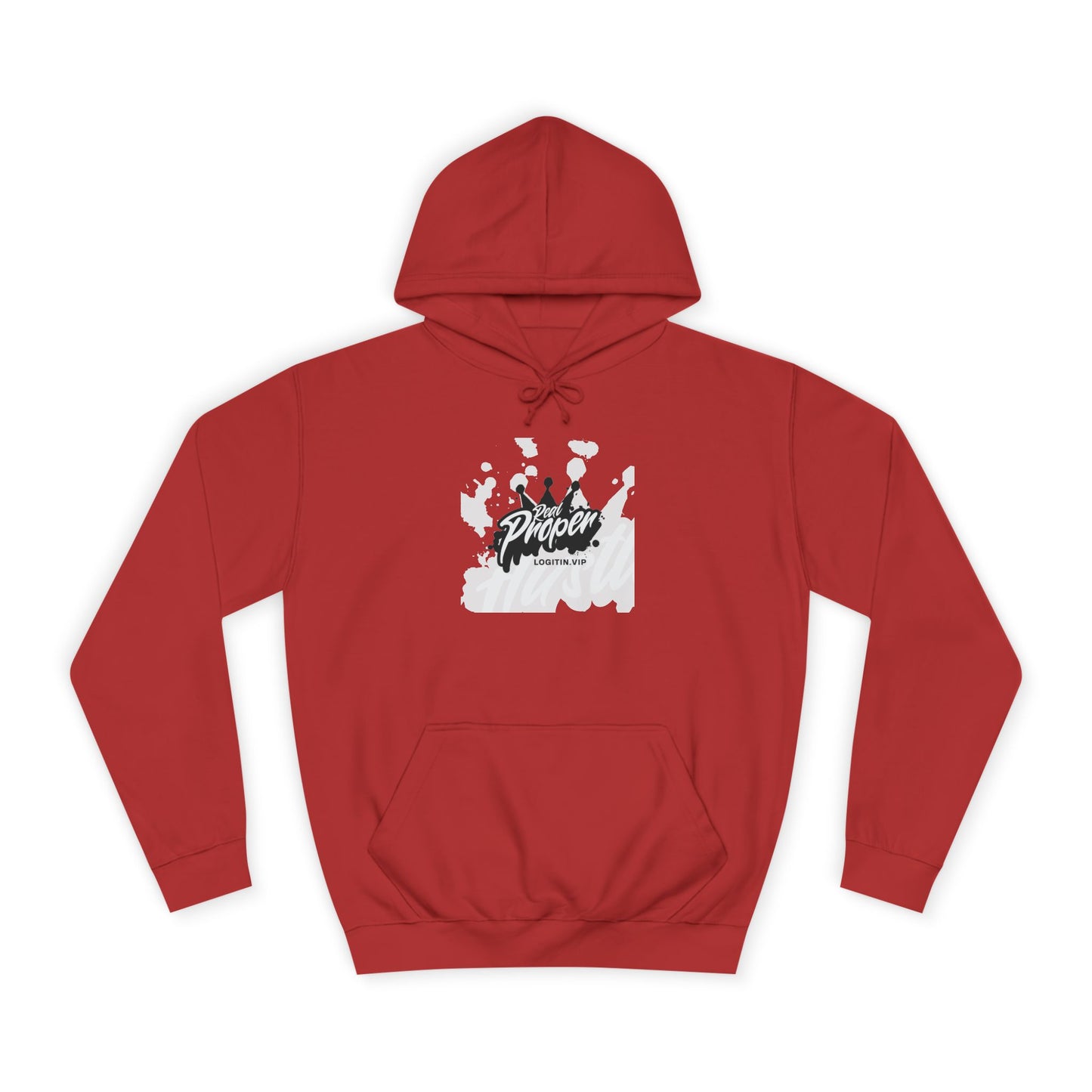 Unisex Hoodie with 'Real Proper' Design | Stylish Casual wear ,Events, Lounge, Gift Idea