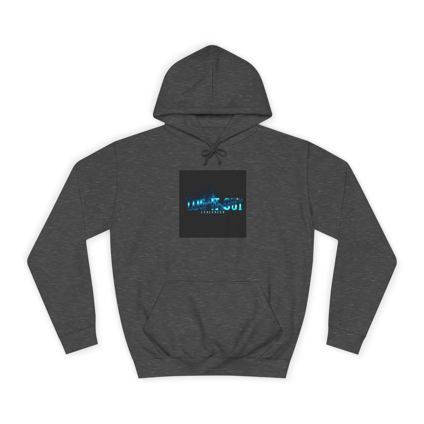 Unisex Log it out Hoodie with Digital Glow Design - Perfect for Gifts, Casual Wear,Events, Graphic Sweatshirt