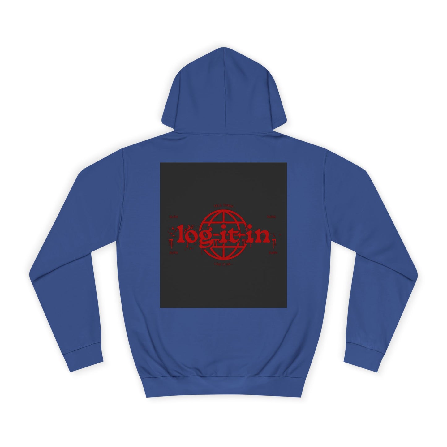 Unisex Log it in Hoodie with Bold Graphic Design, Custom Apparel, Streetwear, Comfortable Hoody, Trendy Gift