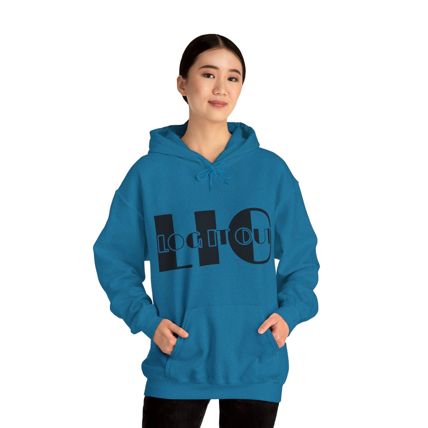 Log it out Unisex Heavy Blend™ Hooded Sweatshirt