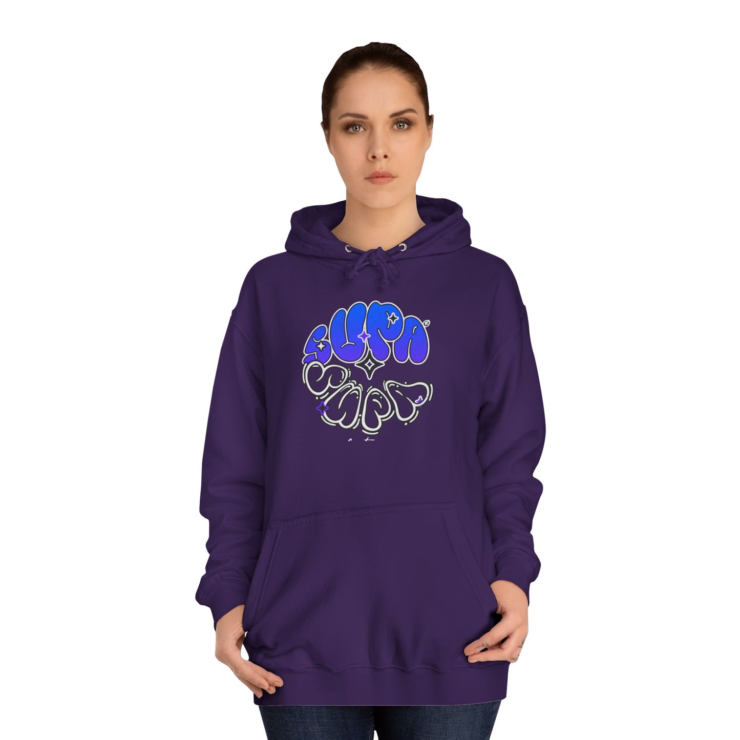 Unisex Supa Supa Streetwear Hoodie, Casual Art Hoodie, Life Apparel, Stylish Unisex Pullover, Hipster Hoodie Gift